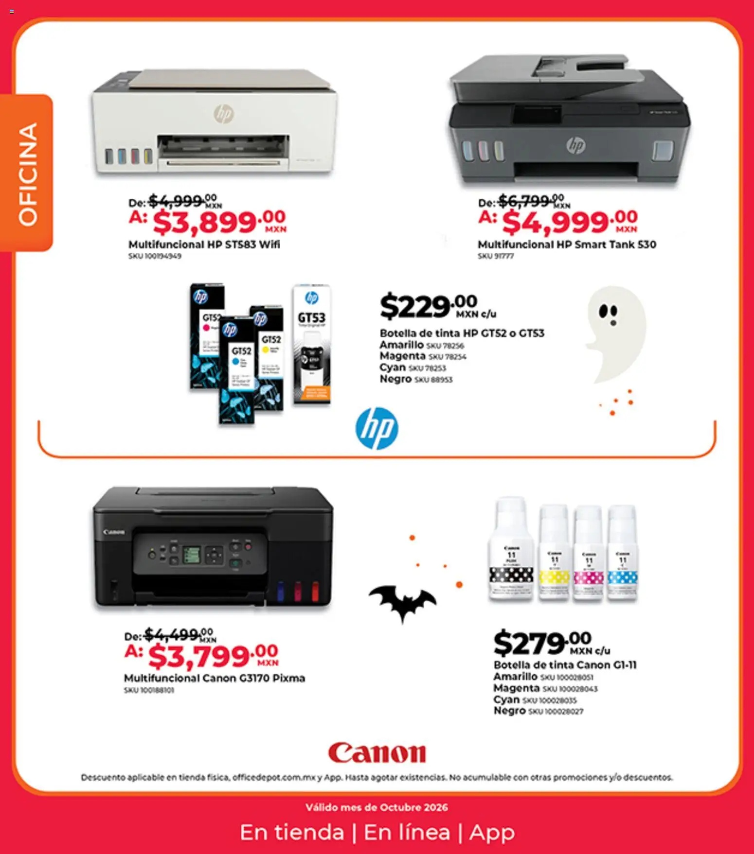 Nuevas ofertas de Office Depot válidas en toda la República Mexicana desde el 01/10/2026. ¡Encuentra las mejores ofertas en Office Depot catálogo! | Página: 17