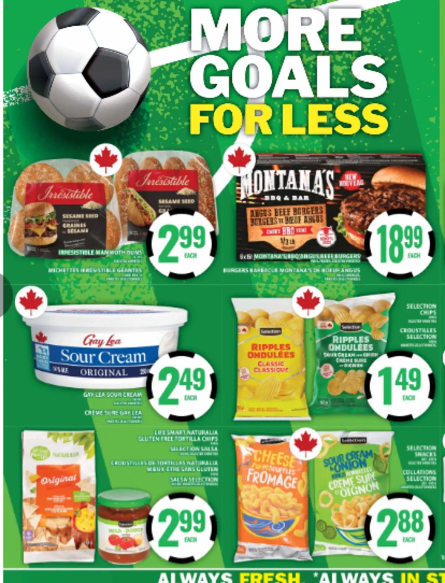Food Basics flyer valid from 11.06.2026 | Page: 20 | Products: Sour cream, Chips, Cream, Cheese
