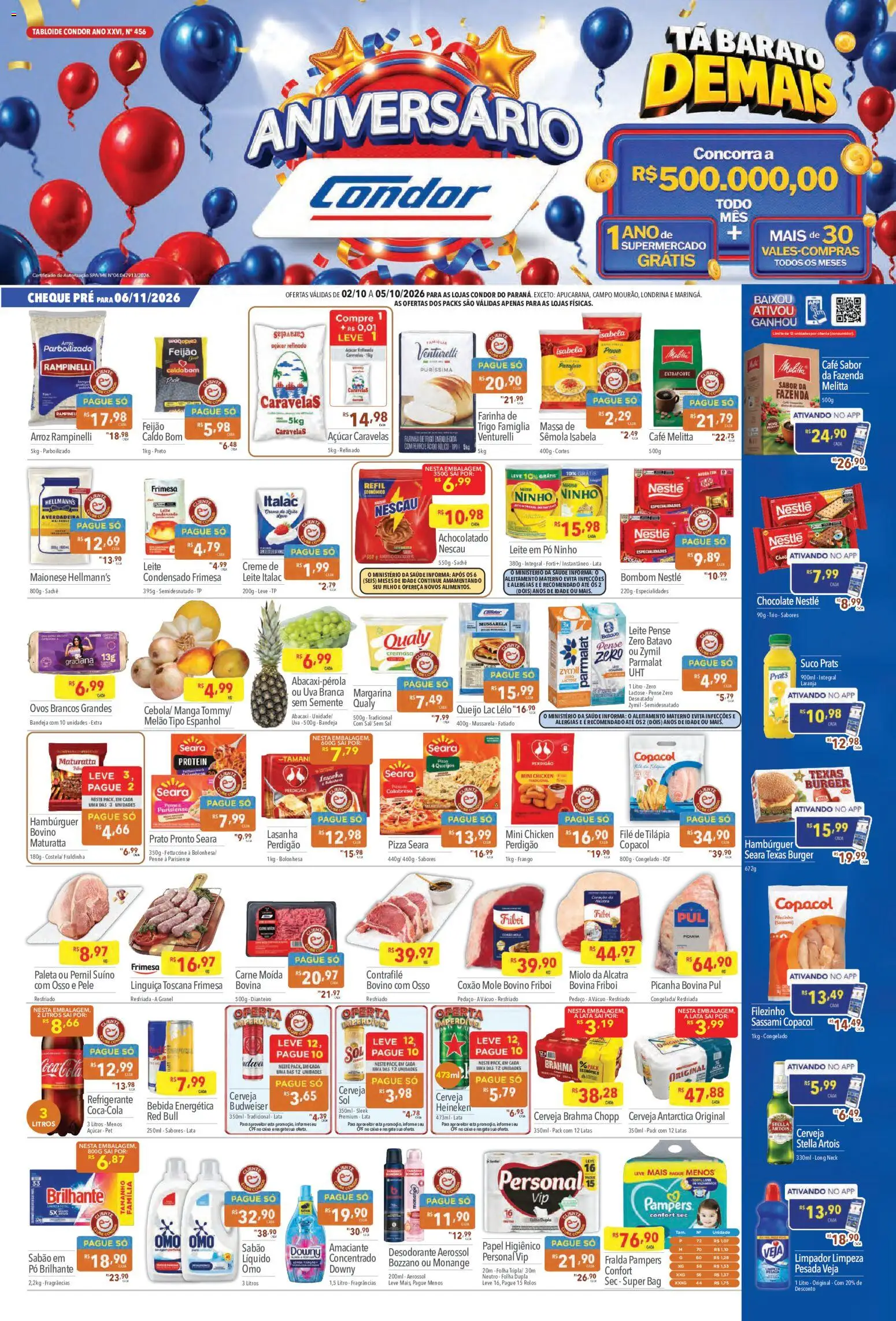 Supermercados Condor Folheto - válido de 02/10/2026 | Página: 1