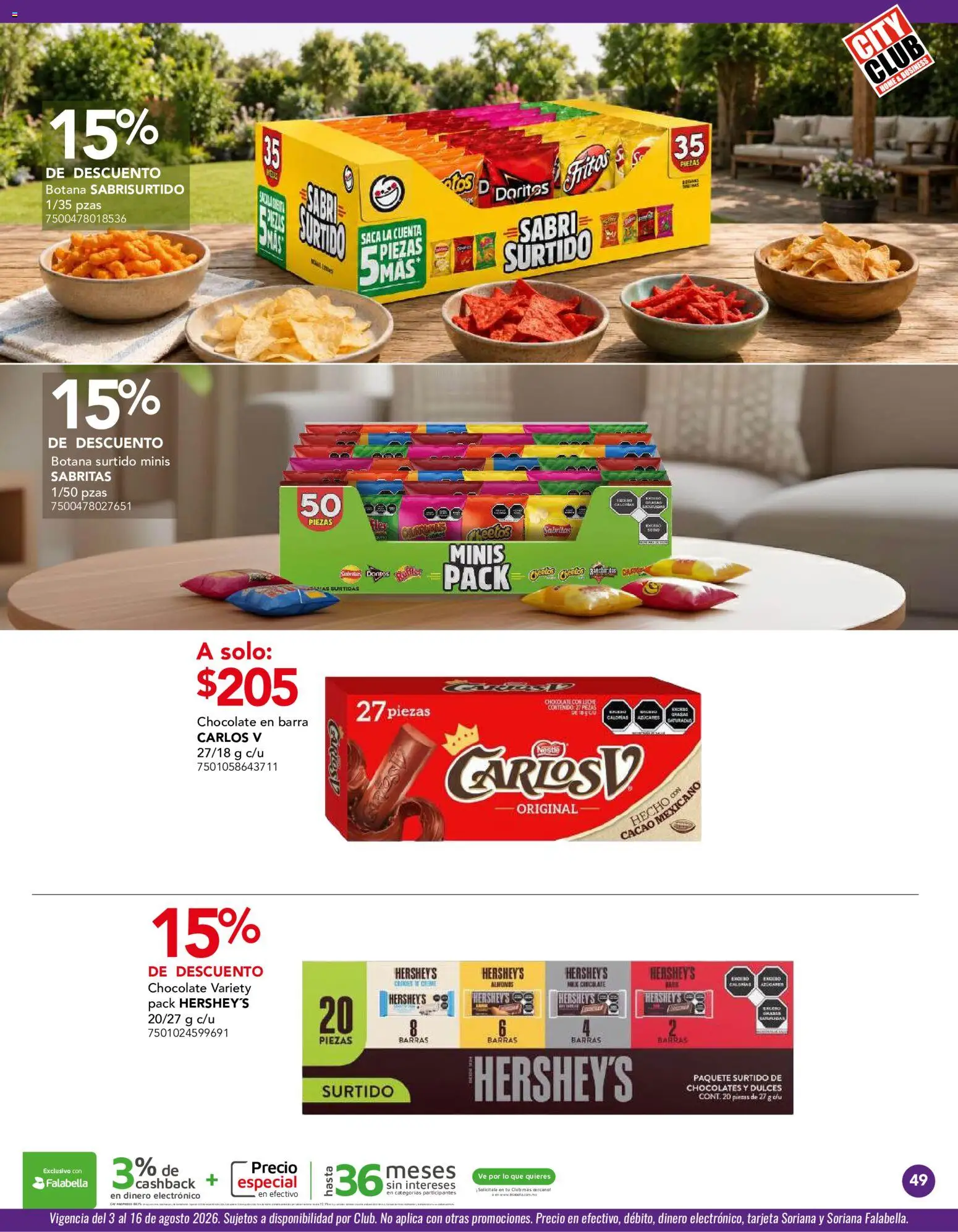 Nuevas ofertas de City Club válidas en toda la República Mexicana desde el 03/08/2026. ¡Encuentra las mejores ofertas en City Club catálogo! | Página: 49