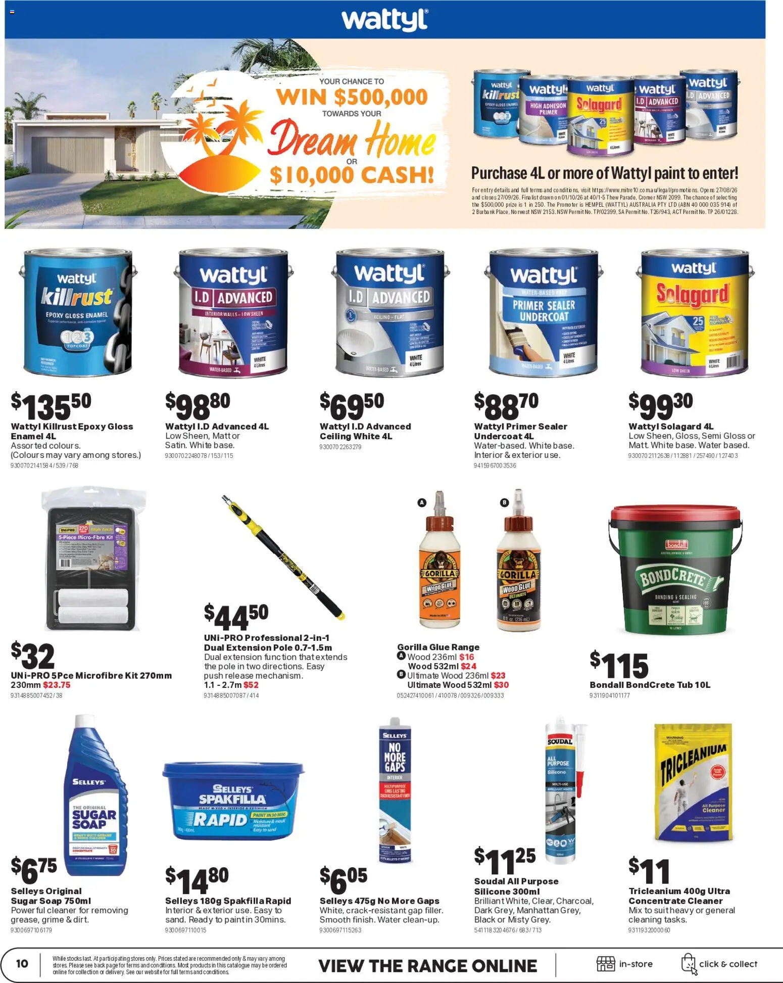 Mitre 10 catalogue - valid from 09/09/2026 | Page: 10 | Products: Cleaner, Wood, Water, Sugar