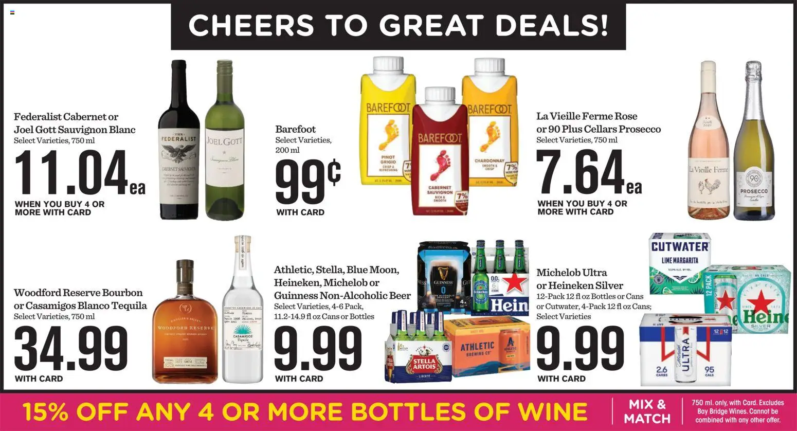 Mariano's Weekly Ad - valid from 07/08/2026 | Page: 14 | Products: Wine, Beer, Bourbon, Lime