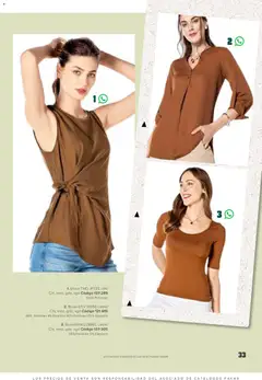 Vista previa de SC Pakar catálogo Ropa, nuevo folleto de la tienda, válido en México a partir del 30.01.2026 | Página: 33 | Productos: Blusa, Café, Algodón