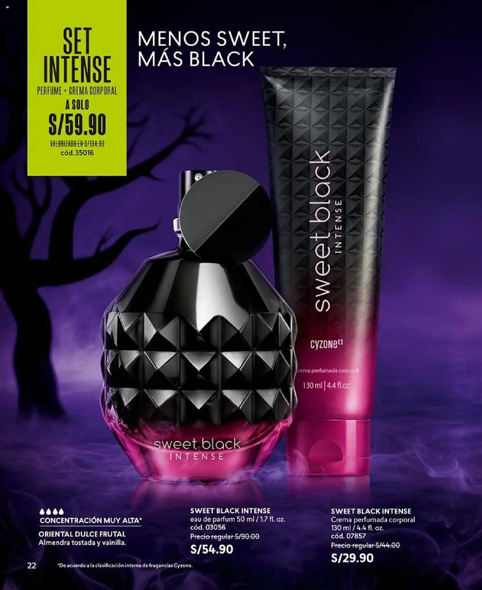 Catálogo CyZone válido desde 09/09/2026 | Página: 22 | Productos: Crema, Perfume