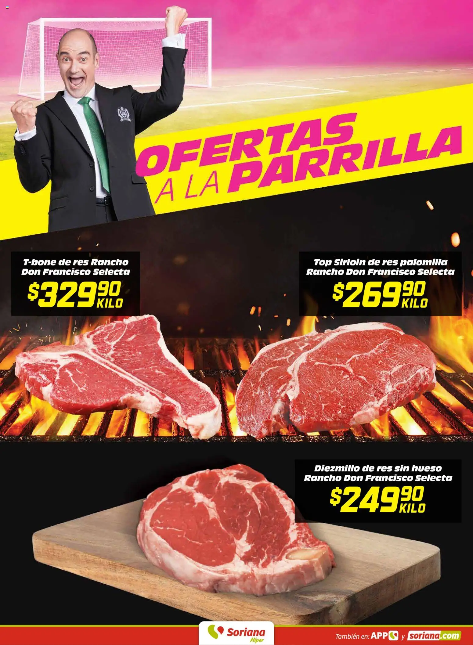 Nuevas ofertas de Soriana válidas en toda la República Mexicana desde el 14/07/2026. ¡Encuentra las mejores ofertas en Soriana Martes y Miércoles del Campo Híper: Nuevo León, Ciudad Victoria y Tampico! | Página: 5 | Productos: Res, Parrilla, Top