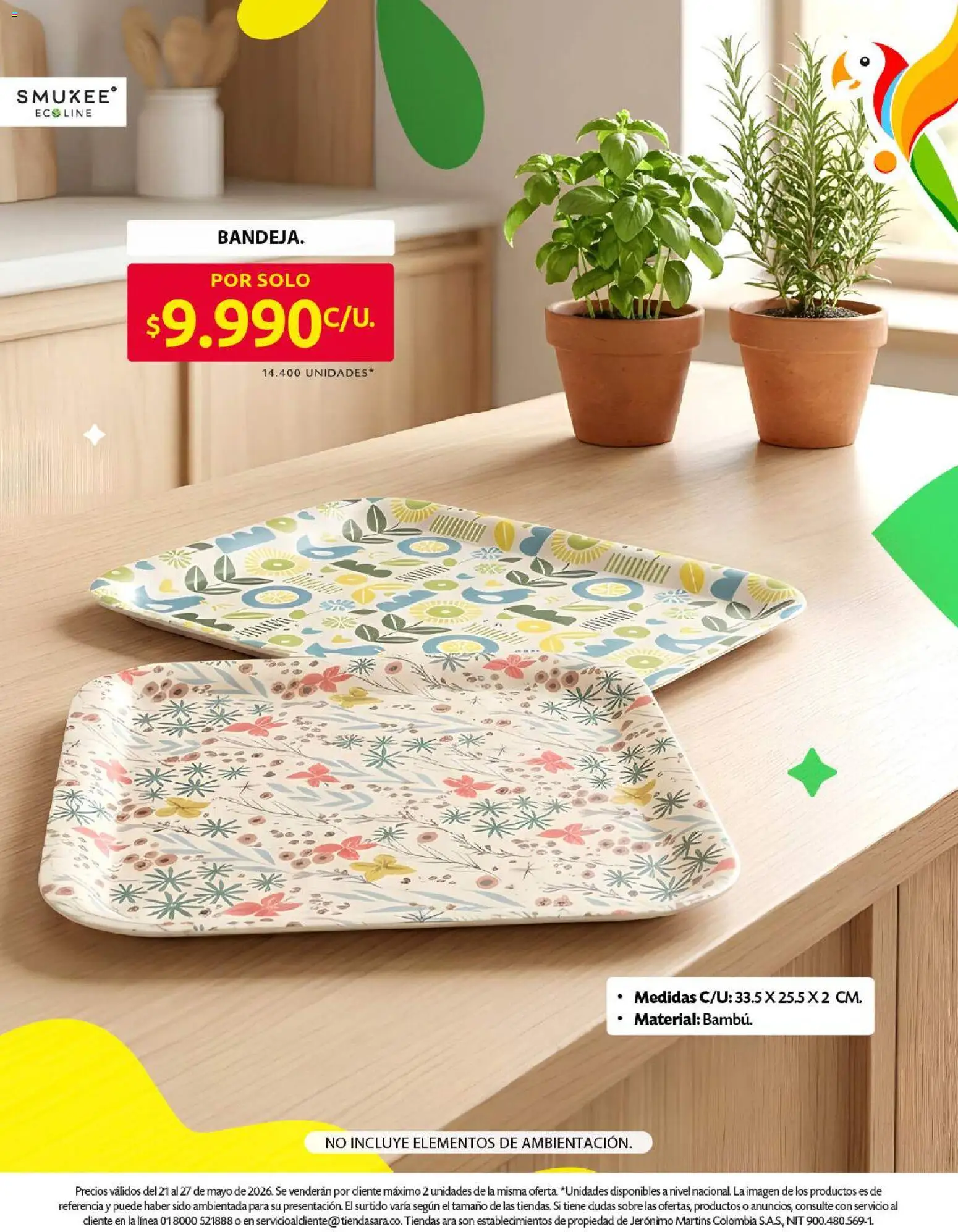 Ara revista - valida desde el 21.05.2026 | Página: 8 | Productos: Bandeja, Sobre
