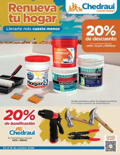 Vista previa de Chedraui folleto Renueva tu hogar, nuevo folleto de la tienda, válido en México a partir del 02/10/2026
