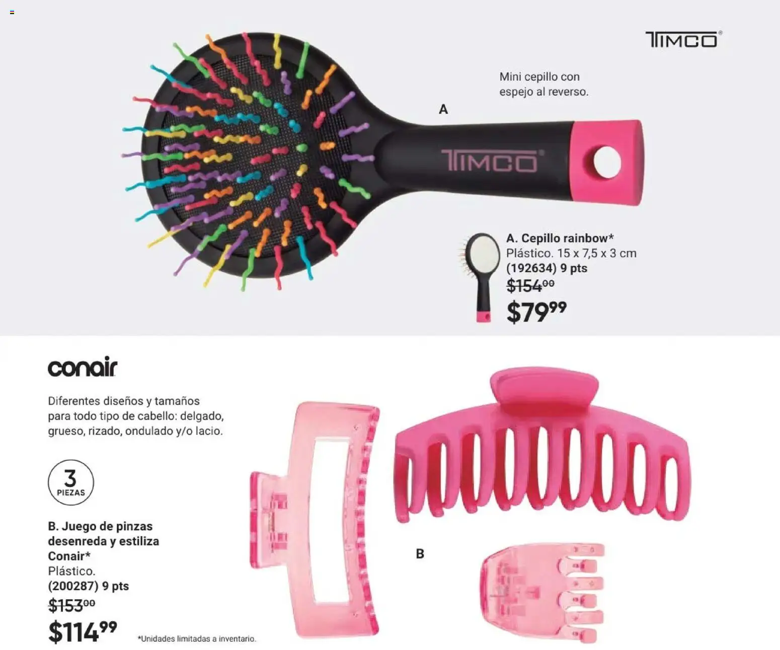 Nuevas ofertas de AVON válidas en toda la República Mexicana desde el 02/10/2026. ¡Encuentra las mejores ofertas en AVON Casa & Estilo 15 2026! | Página: 117 | Productos: Cepillo, Juego, Espejo