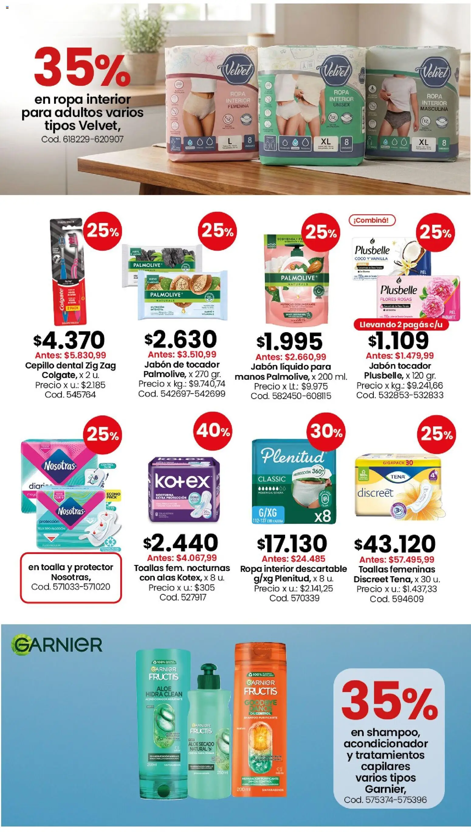 Coto - Perfumería y limpieza │ válido desde el 20/07/2026 | Página: 6 | Productos: Toalla, Algodón, Cepillo, Jabón