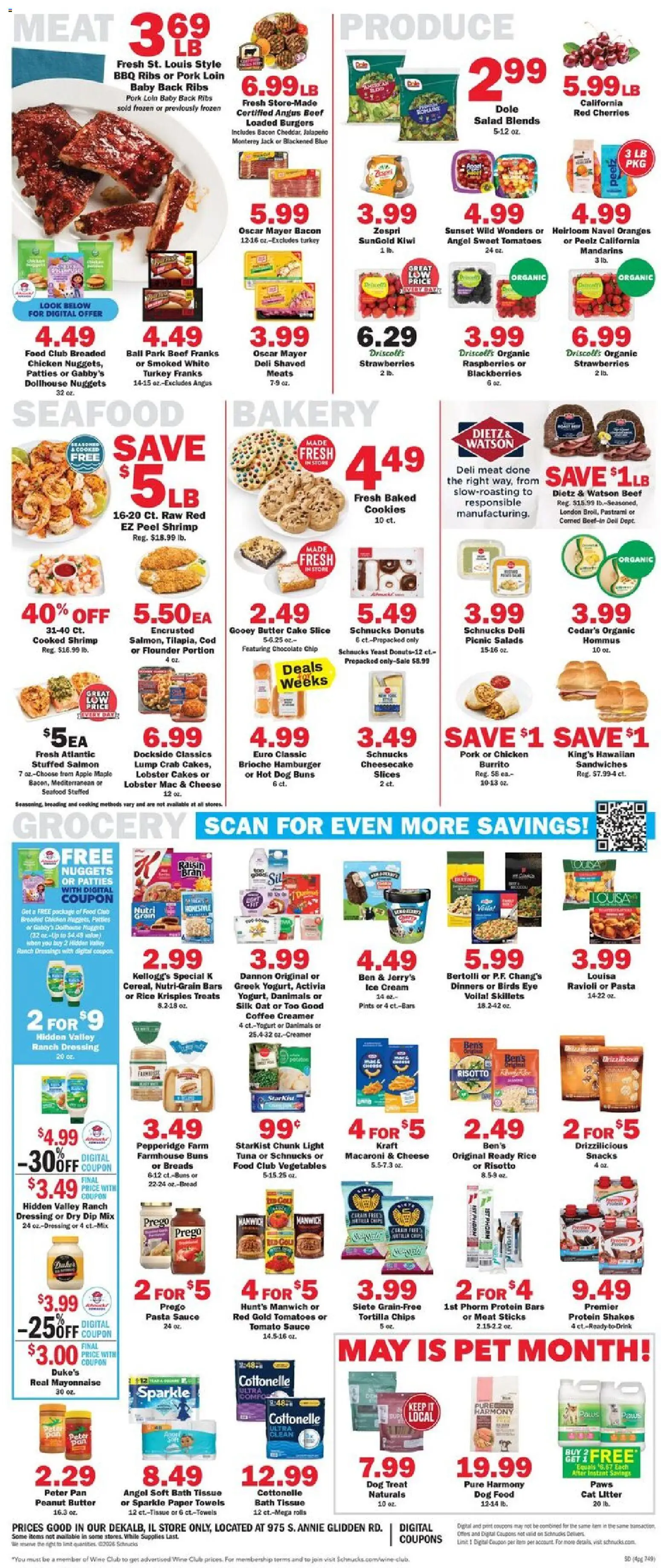 Schnucks Weekly Print Ad - IL - valid from 13.05.2026 | Page: 4 | Products: Cheese, Chips, Cream, Vegetables