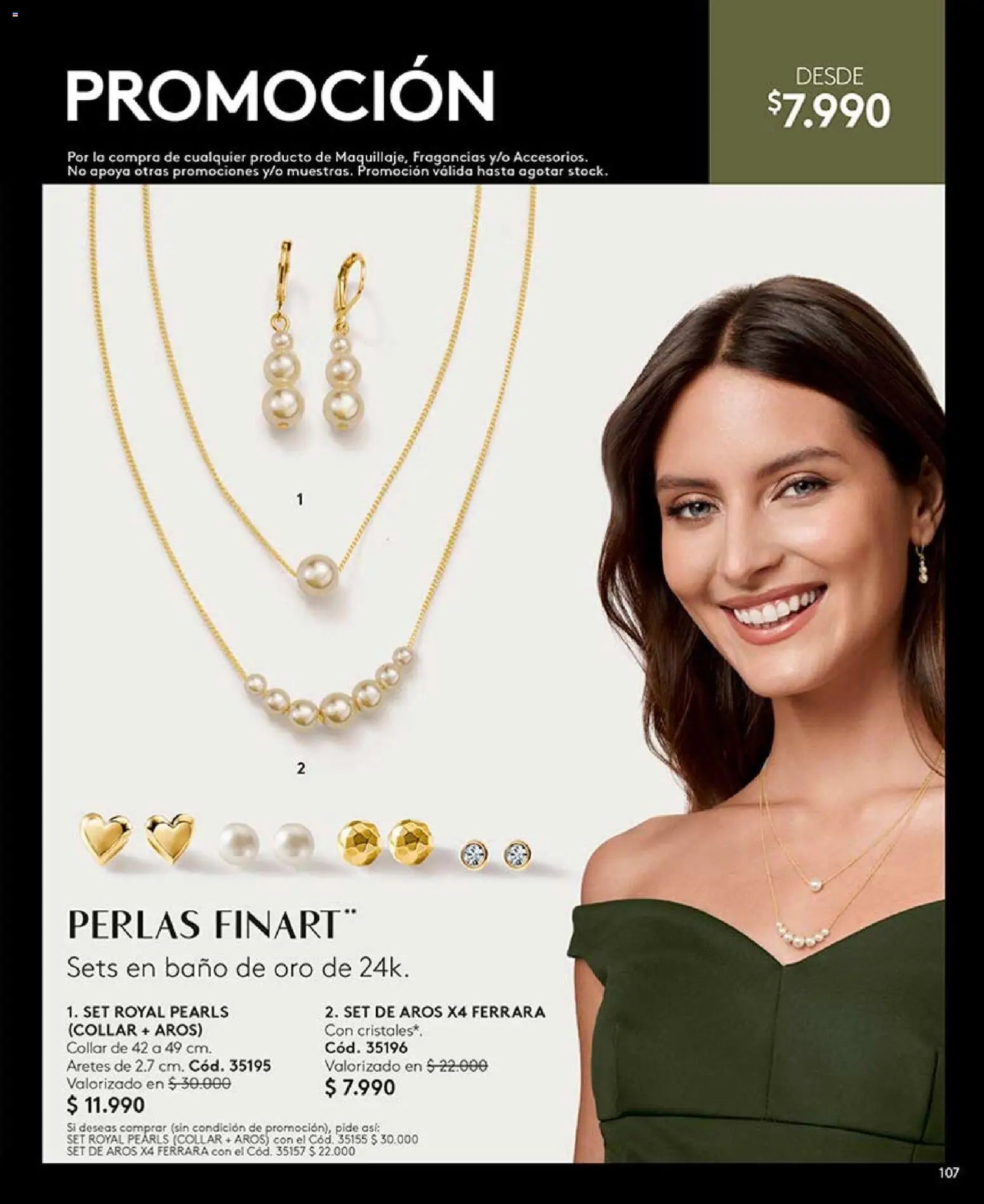 Catálogo Ésika Campaña 11 │ válido desde el 15.06.2026 | Página: 107 | Productos: Baño, Collar, Aros