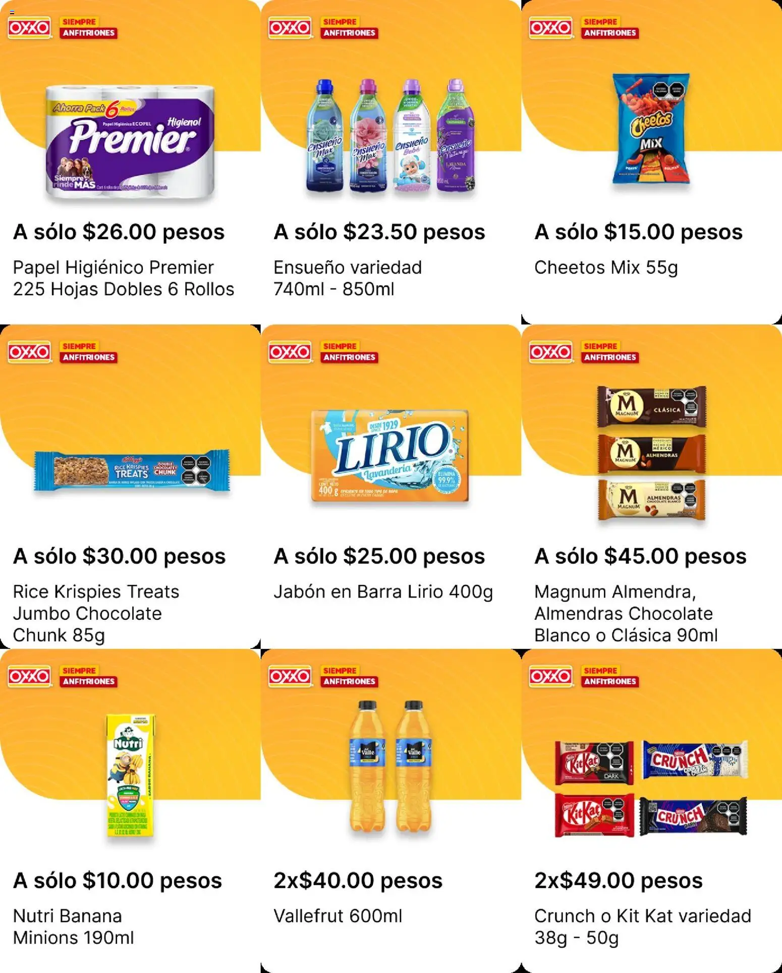 Nuevas ofertas de OXXO válidas en toda la República Mexicana desde el 30/07/2026. ¡Encuentra las mejores ofertas en OXXO folleto! | Página: 19 | Productos: Sandía, Gelatina, Limón, Galletas