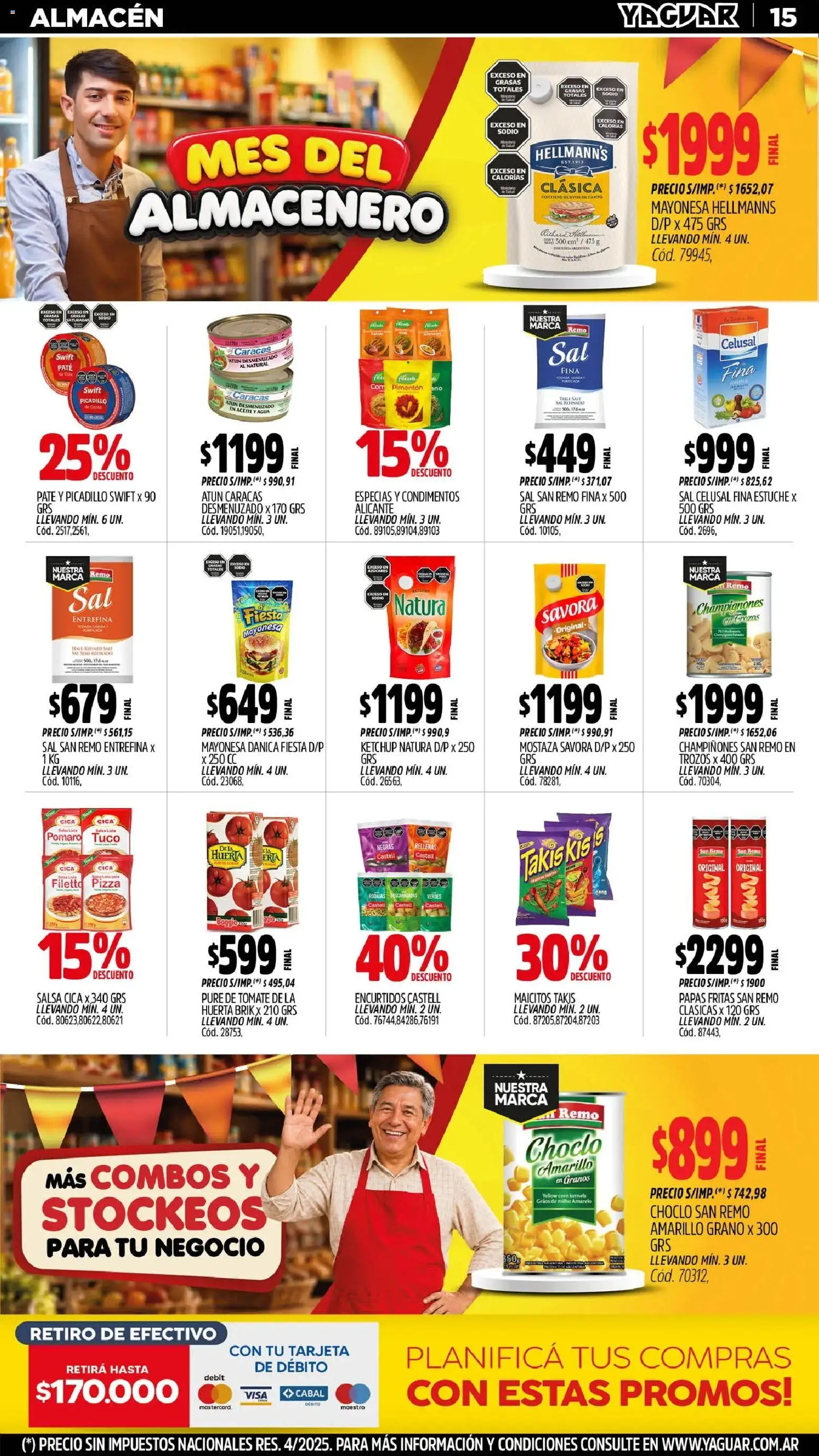 Yaguar - Oferta Semanal Neuquen │ válido desde el 31/08/2026 | Página: 15 | Productos: Ketchup, Atún, Champiñones, Paté