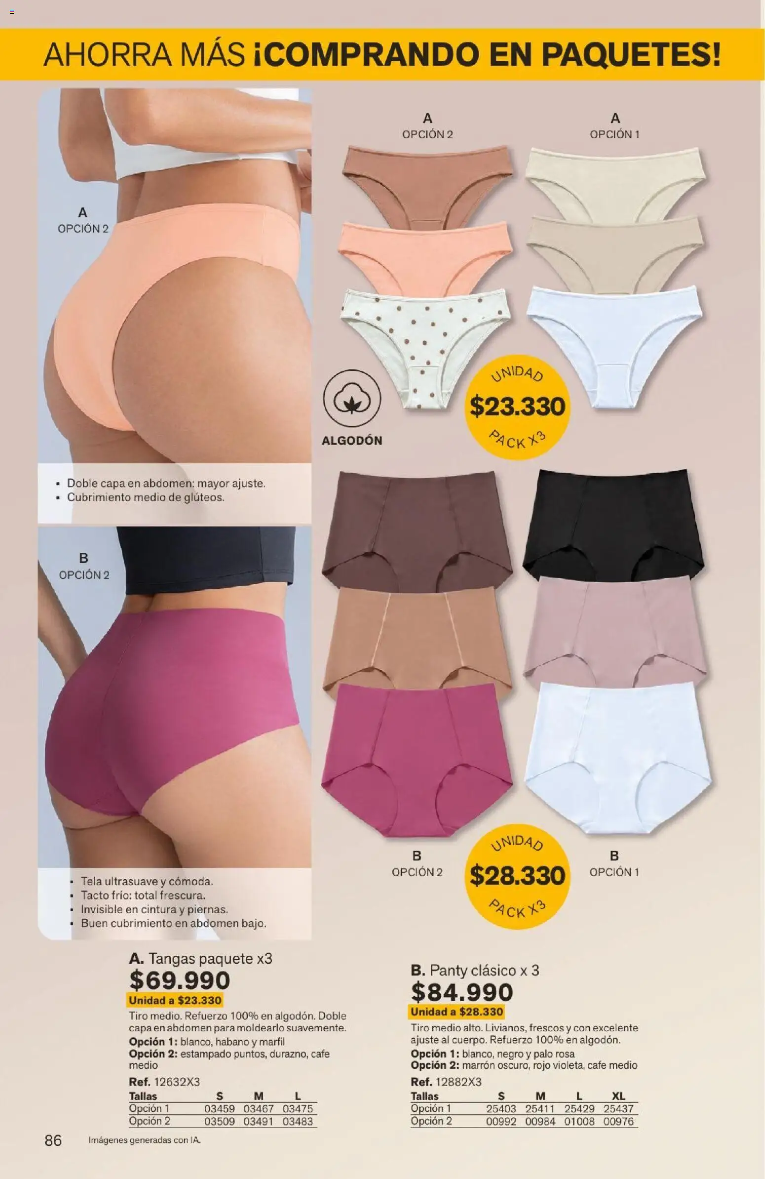Leonisa revista - valida desde el 04/08/2026 | Página: 86 | Productos: Algodón, Café
