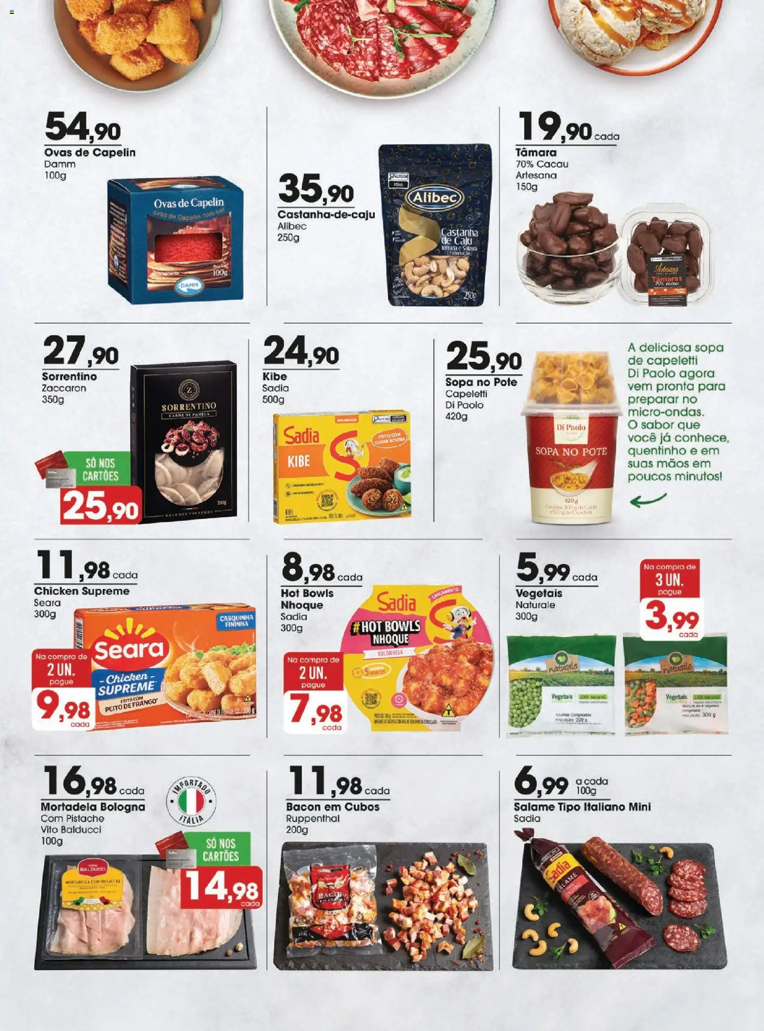 Zaffari Folheto - válido de 12.05.2026 | Página: 9 | Produtos: Caju, Pistache, Tâmaras, Mortadela