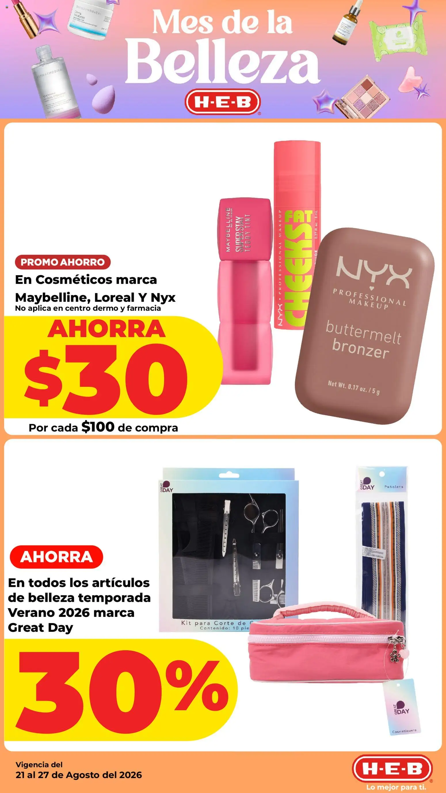Nuevas ofertas de H-E-B válidas en toda la República Mexicana desde el 21/08/2026. ¡Encuentra las mejores ofertas en H-E-B folleto! | Página: 11