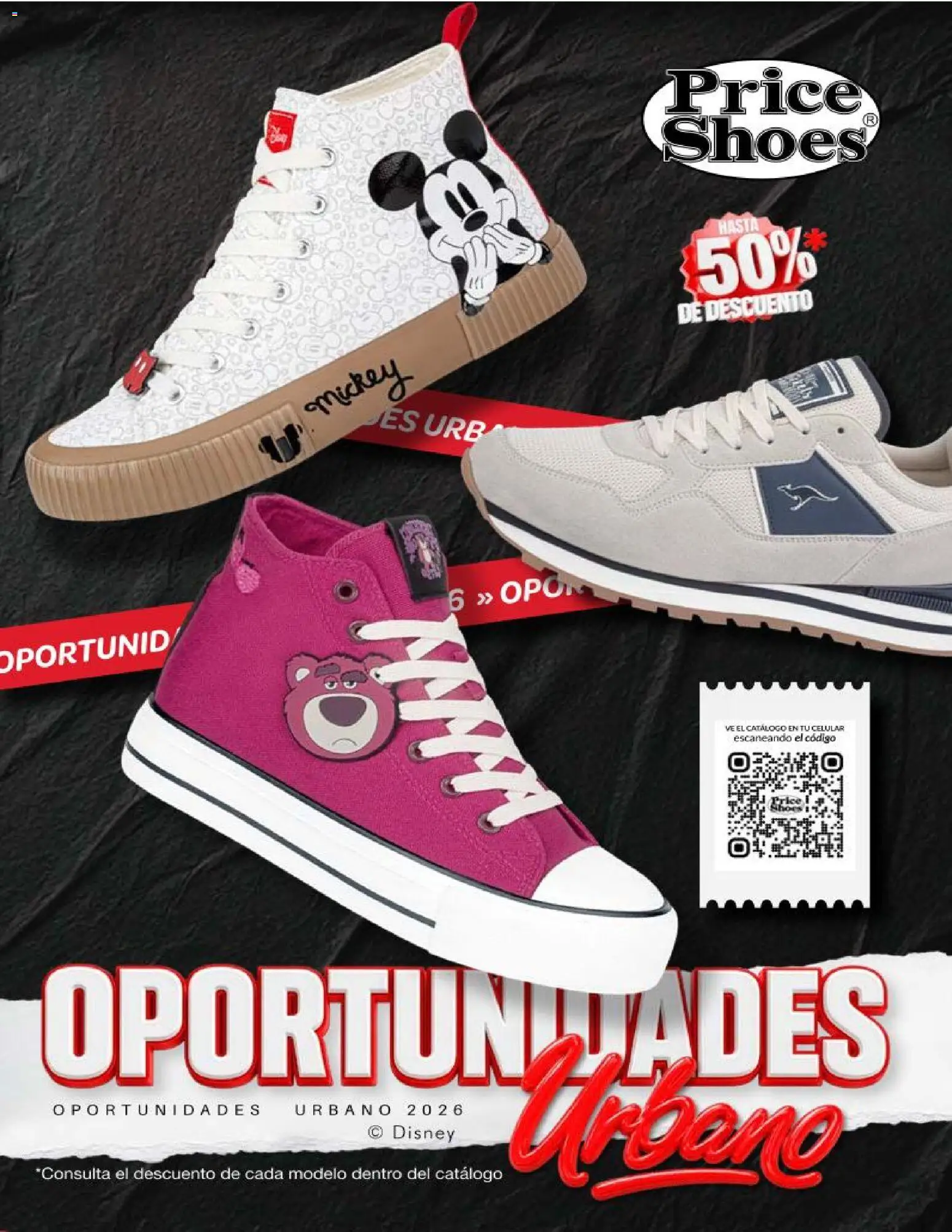 Nuevas ofertas de Price Shoes válidas en toda la República Mexicana desde el 03/07/2026. ¡Encuentra las mejores ofertas en Price Shoes catálogo Oportunidades Urbano! | Página: 1