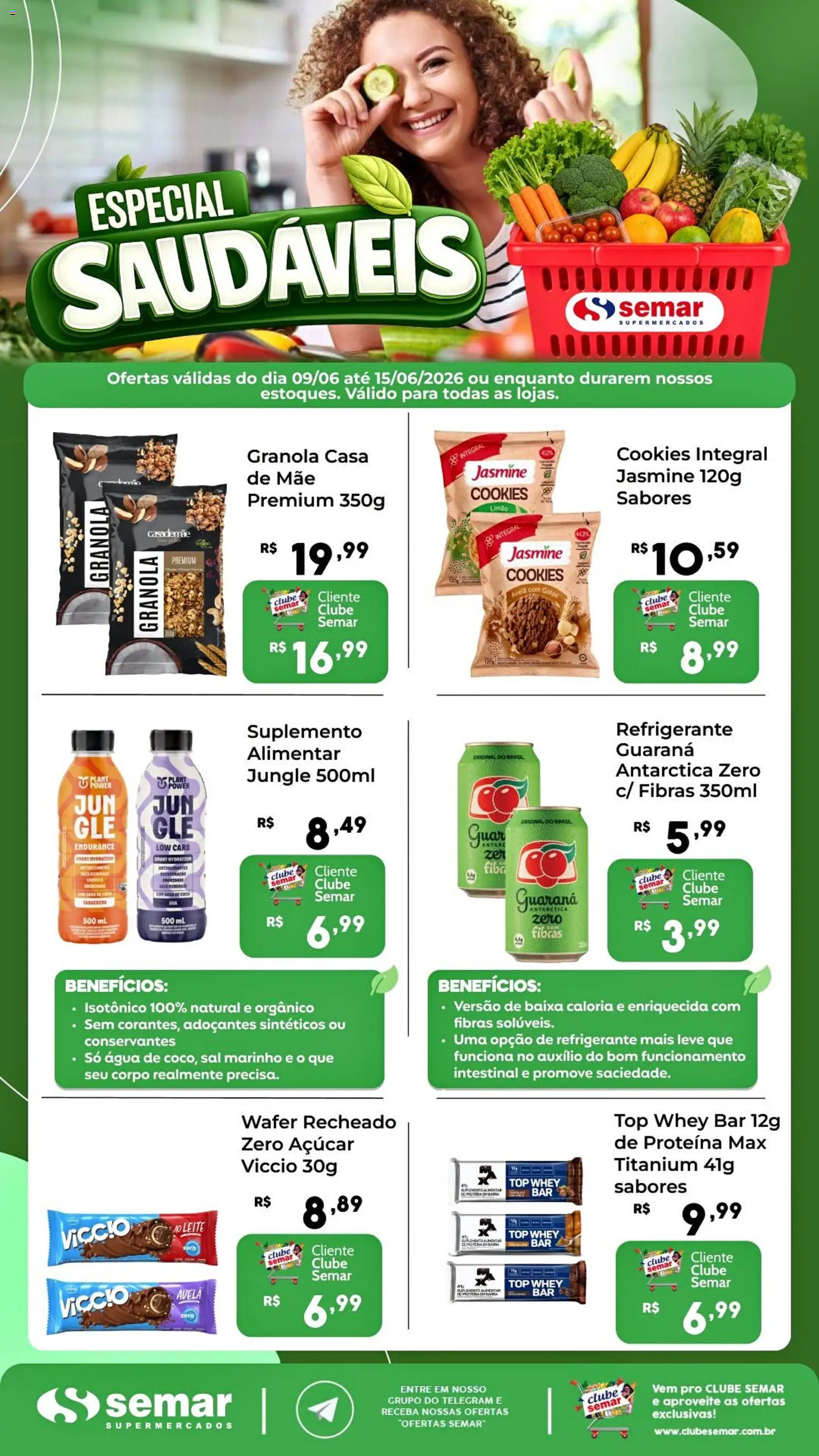 Semar Supermercado Folheto - válido de 09.06.2026 | Página: 1 | Produtos: Coco, Leite, Açúcar, Refrigerante