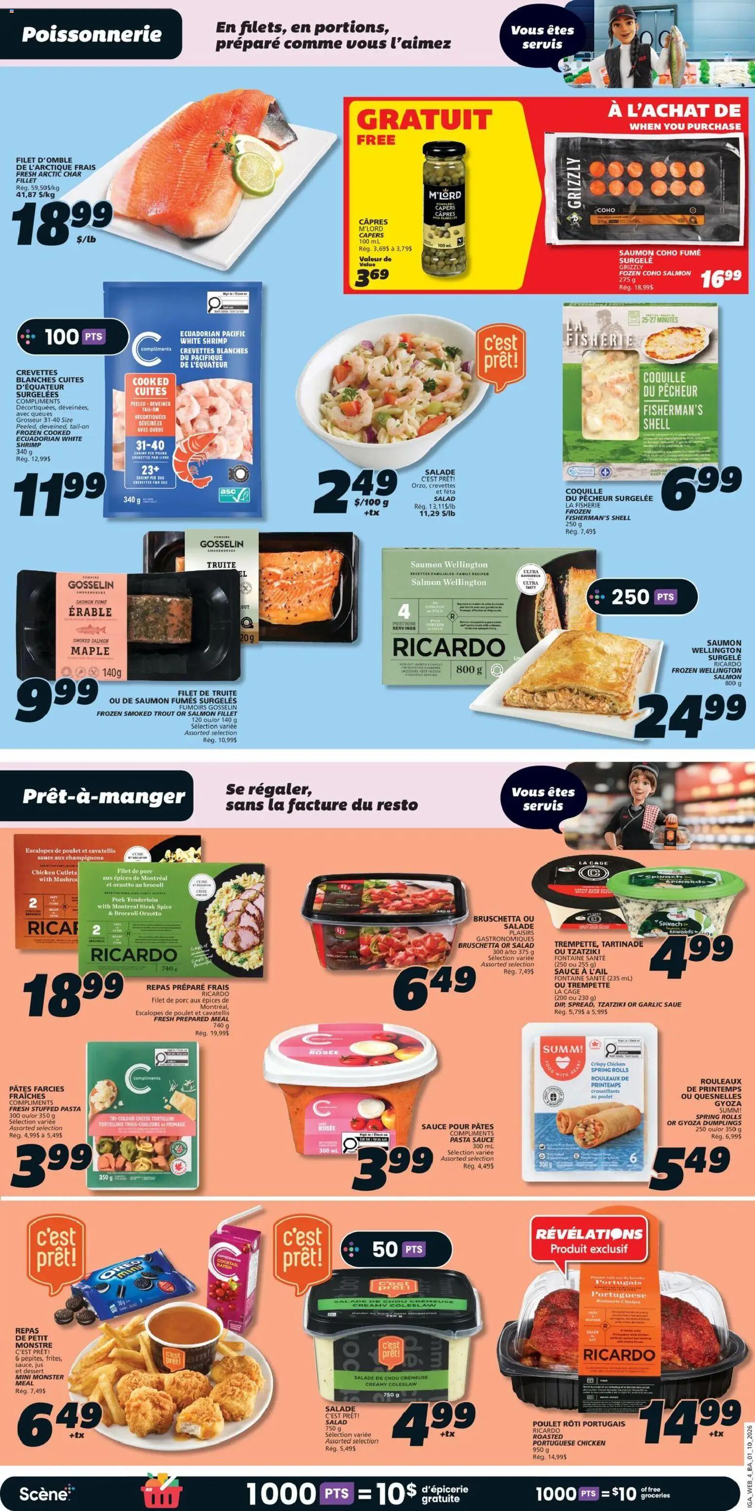 IGA flyer valid from Oct 1, 2026 | Page: 7 | Products: Broccoli, Shrimp, Food, Cheese