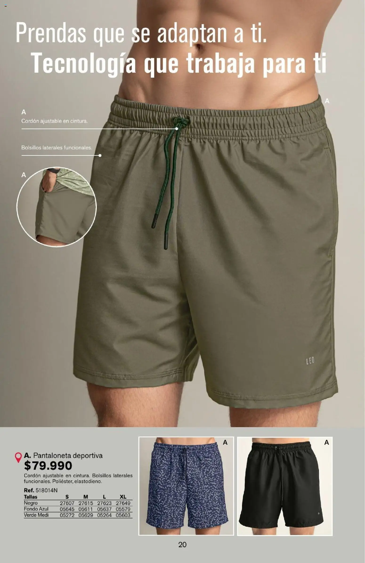Leonisa revista - valida desde el 04/08/2026 | Página: 20 | Productos: Pantaloneta