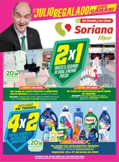 Vista previa de Soriana Julio Regalado Híper Nacional, nuevo folleto de la tienda, válido en México a partir del 26/06/2026