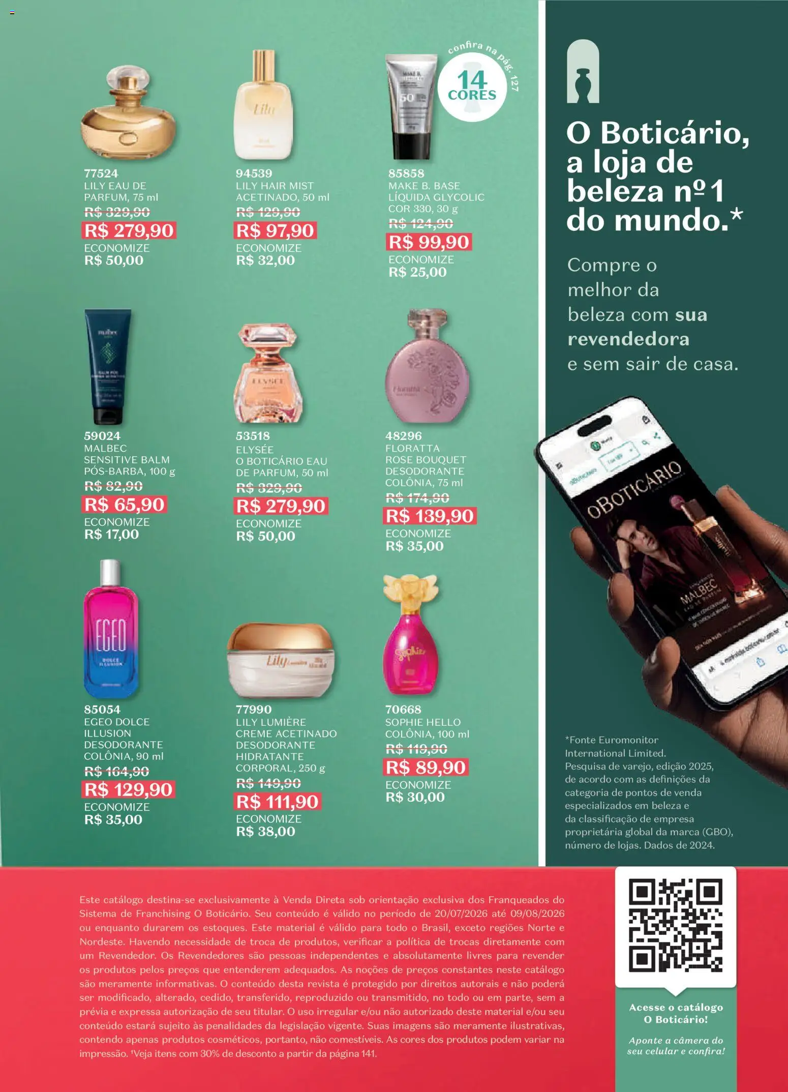 O Boticário Folheto - válido de 20/07/2026 | Página: 195 | Produtos: Celular, Revista, Base, Creme