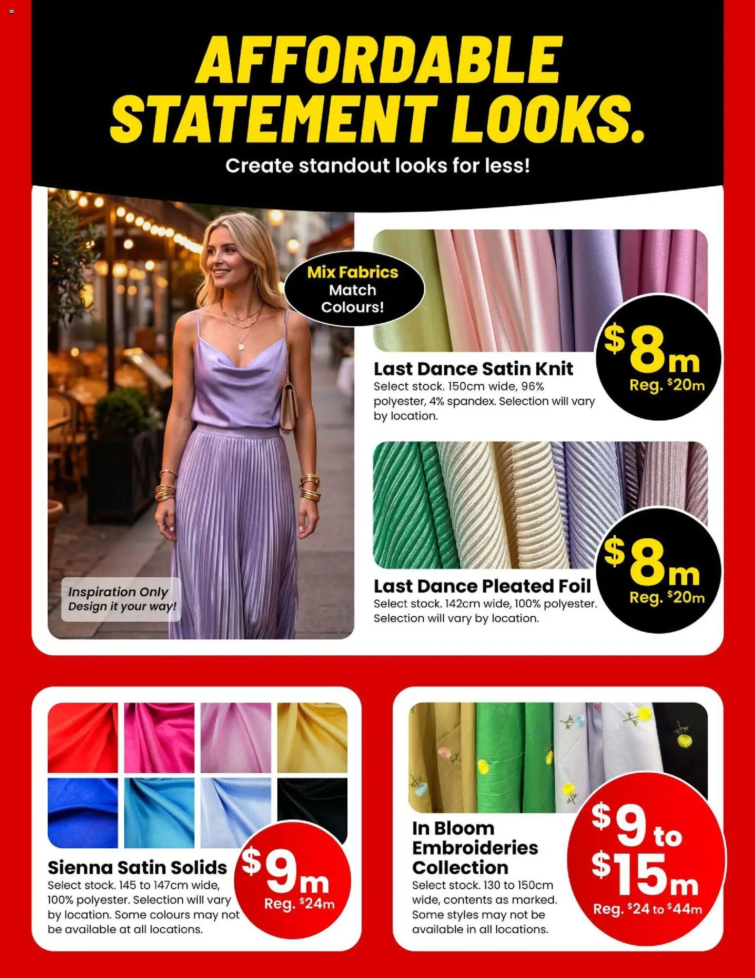 Fabricland flyer valid from Aug 1, 2026 | Page: 8 | Products: Foil