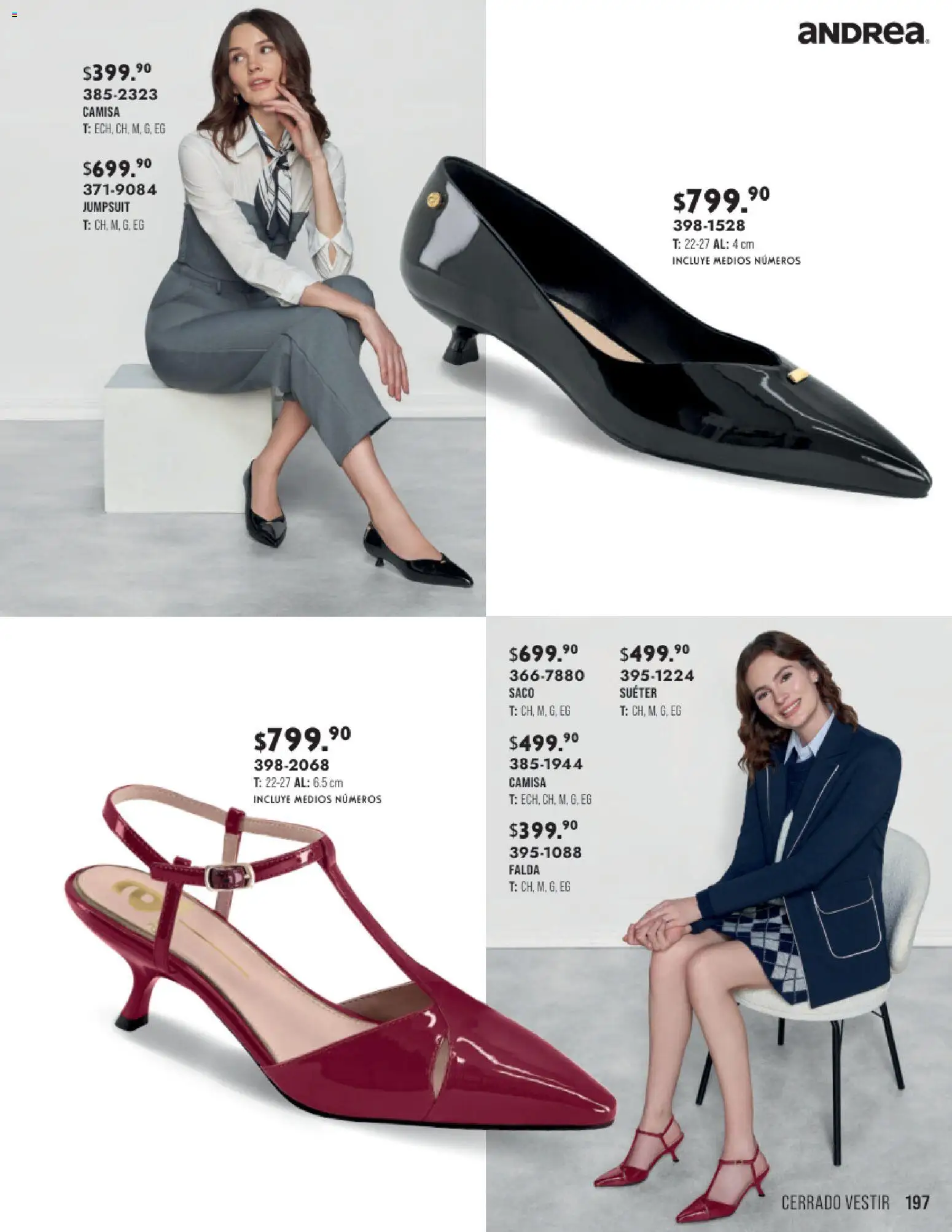 Nuevas ofertas de Andrea válidas en toda la República Mexicana desde el 23/08/2026. ¡Encuentra las mejores ofertas en Andrea catálogo Otoño Invierno! | Página: 197
