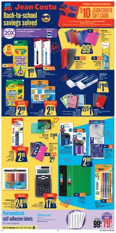 Preview of Jean Coutu flyer - School Booklet from shop Jean Coutu valid from Jul 30, 2026