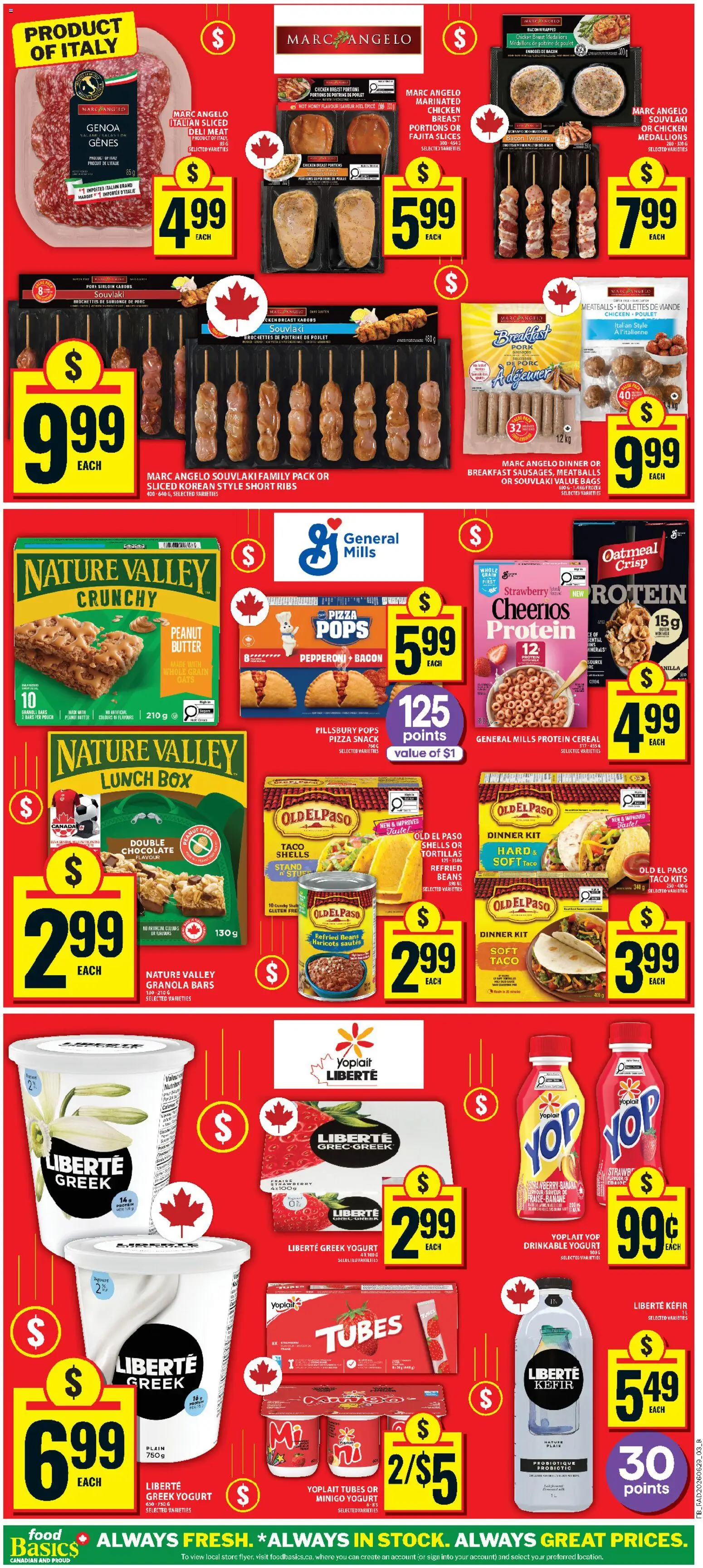 Food Basics flyer valid from Jul 2, 2026 | Page: 5 | Products: Chocolate, Pizza, Chicken, Pork