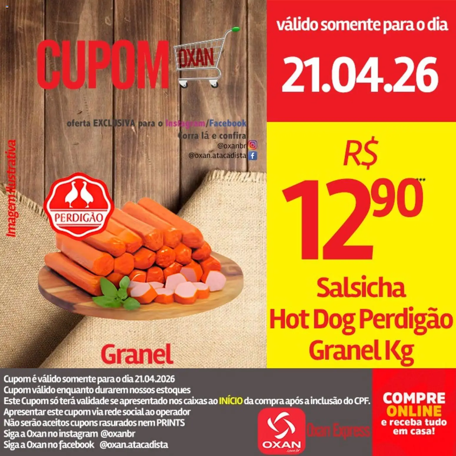 Oxan Atacadista Folheto - válido de 21.04.2026 | Página: 9 | Produtos: Salsicha