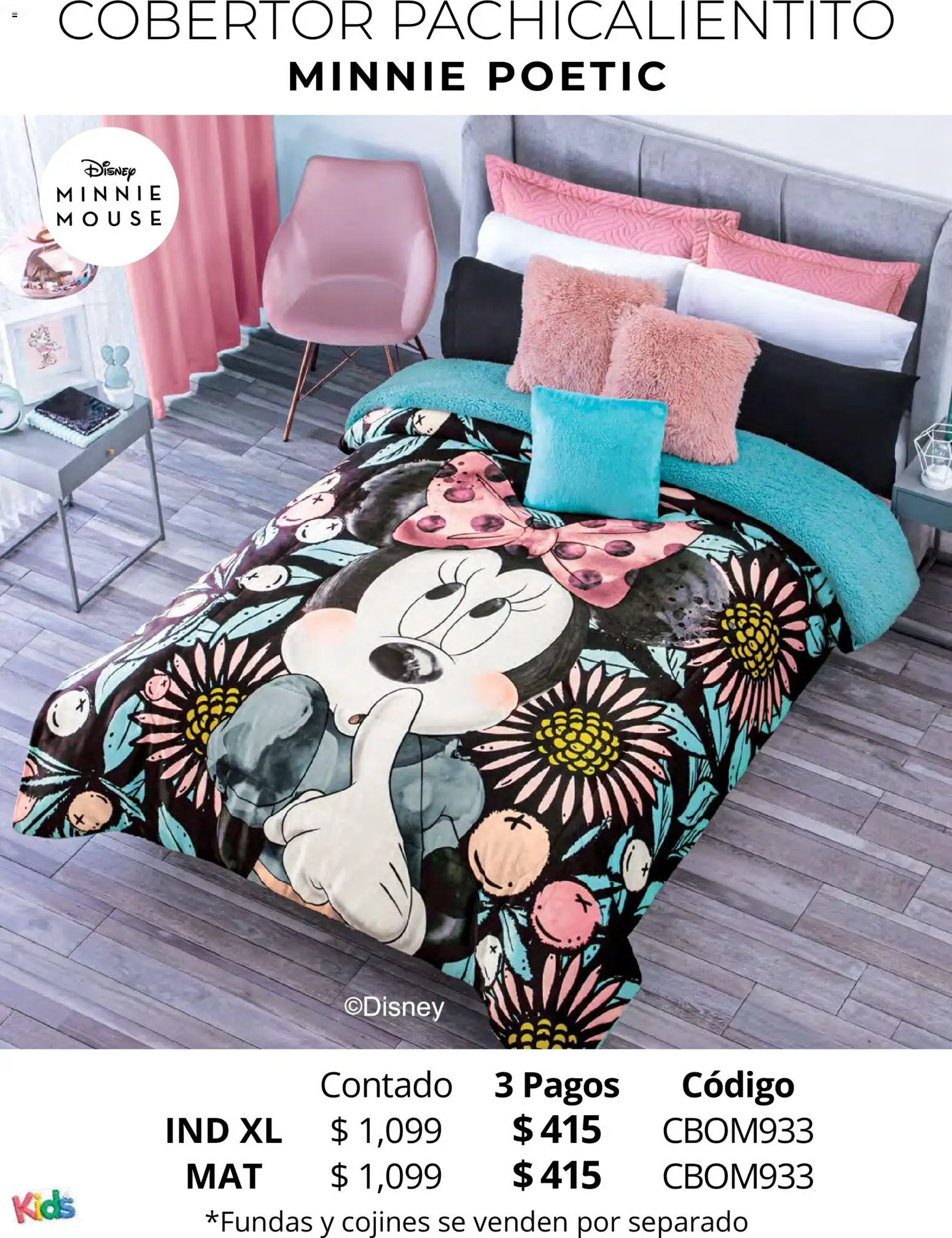 Nuevas ofertas de Colchas Concord válidas en toda la República Mexicana desde el 01.05.2026. ¡Encuentra las mejores ofertas en Colchas Concord catálogo Kids! | Página: 76 | Productos: Cobertor, Mouse