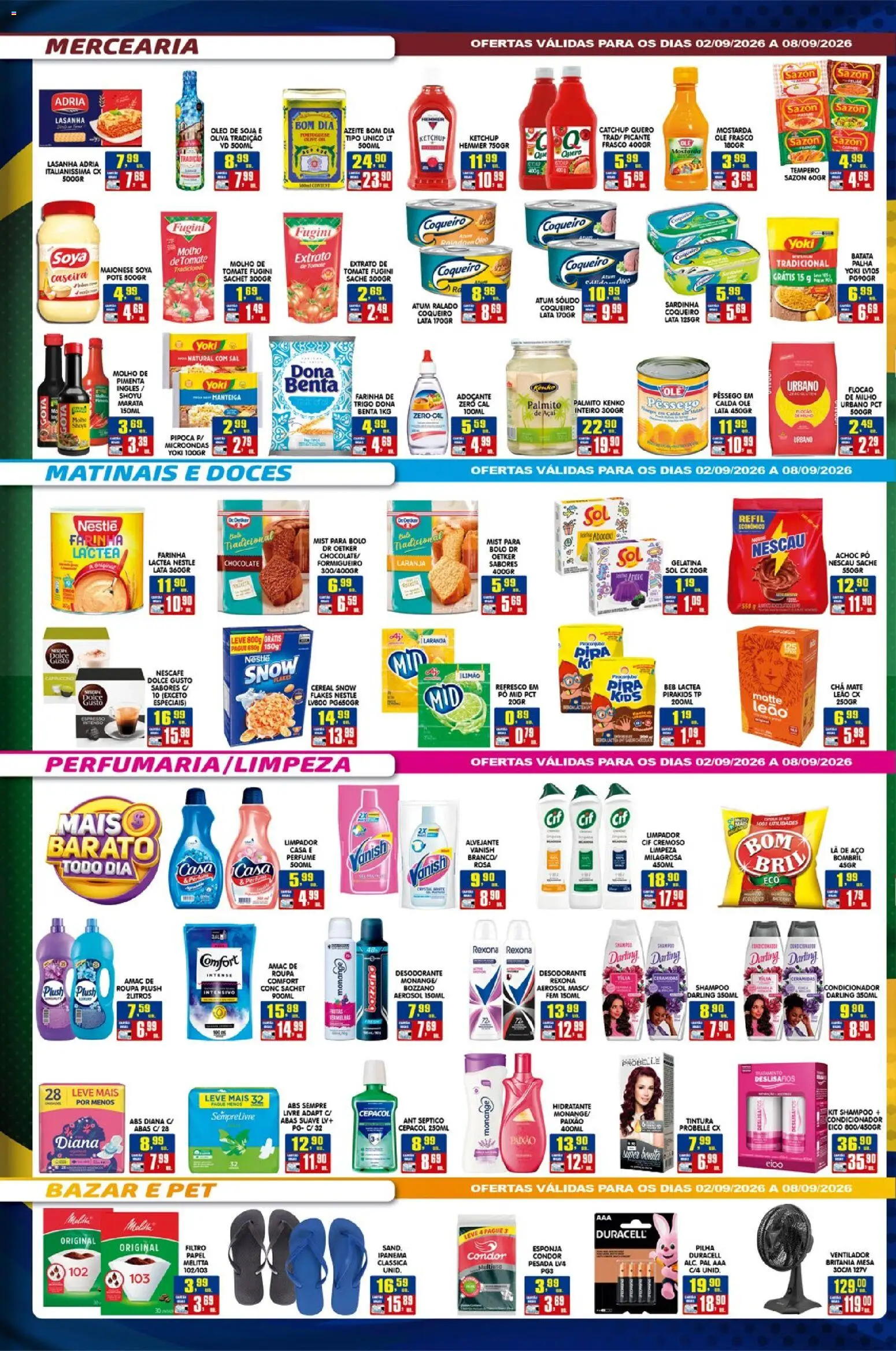 Higa's Supermercado Folheto - válido de 02/09/2026 | Página: 2 | Produtos: Palmito, Lasanha, Sardinha, Açaí