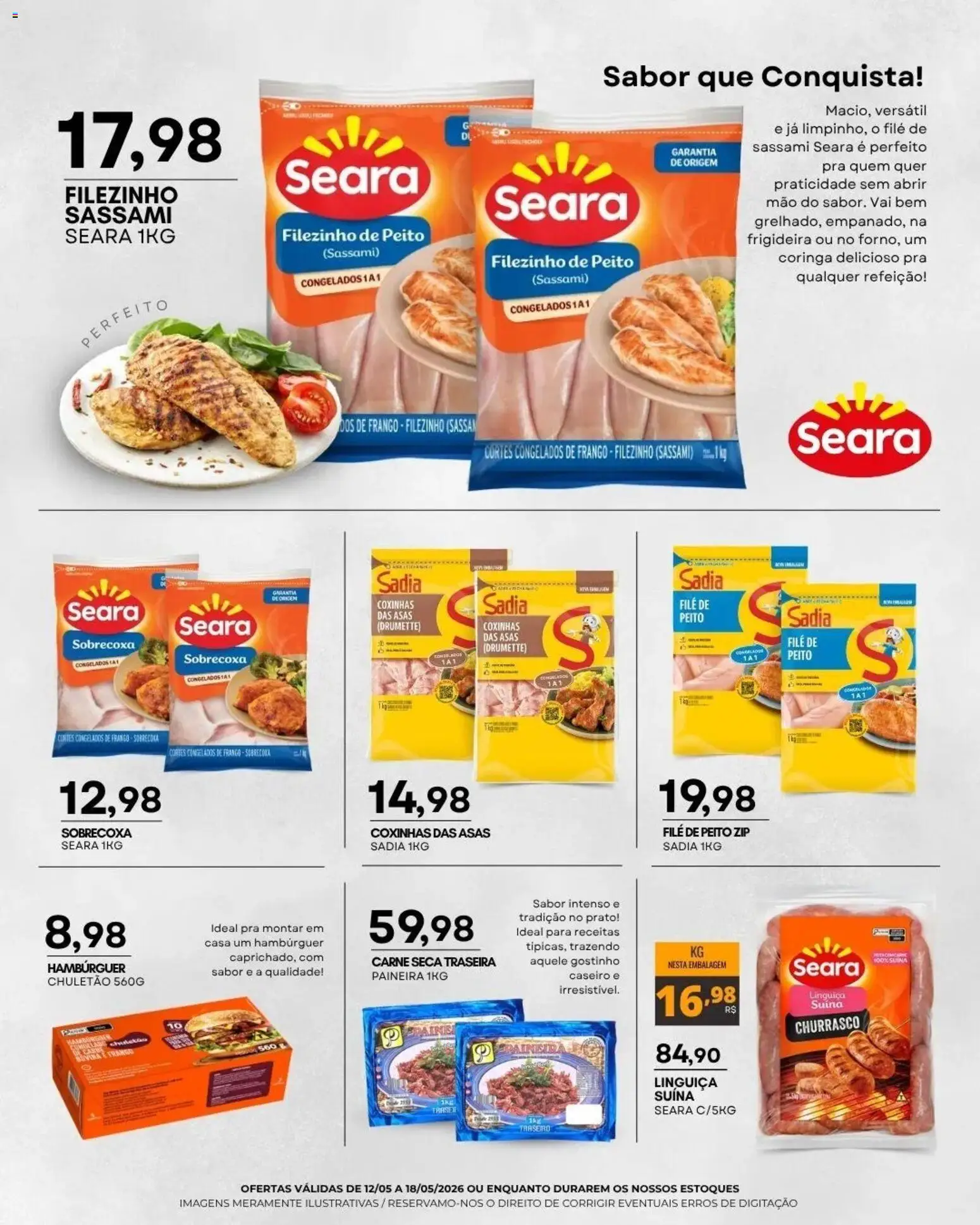 Mercadão Atacadista Folheto - válido de 12.05.2026 | Página: 2 | Produtos: Frigideira, Hambúrguer, Chuletão, Frango