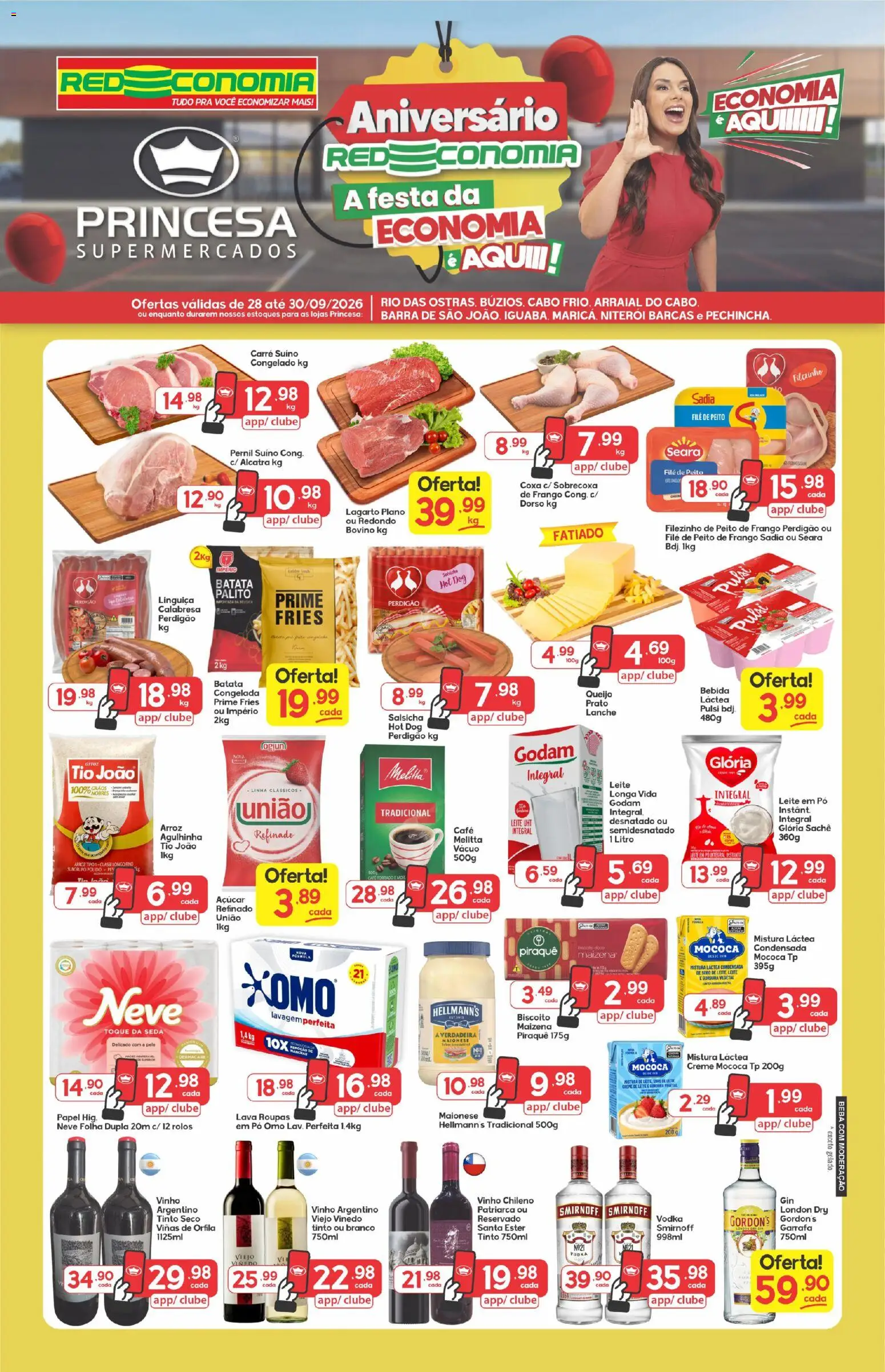 Princesa ofertas Segunda-feira 28 Setembro