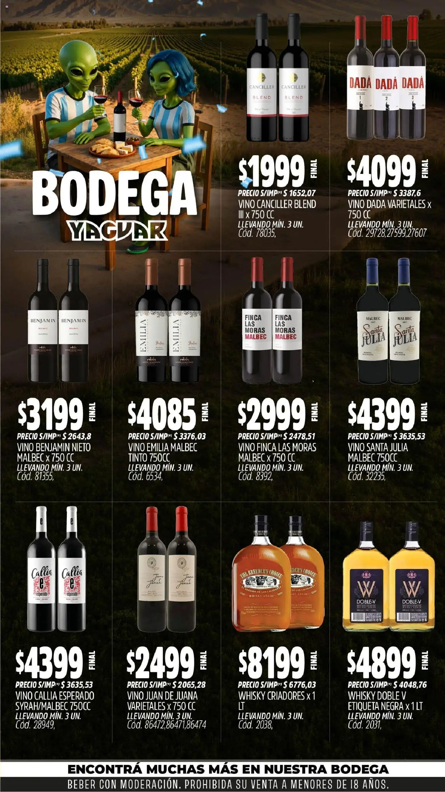 Yaguar - Oferta Semanal Chaco │ válido desde el 29/06/2026 | Página: 5 | Productos: Whisky, Vino