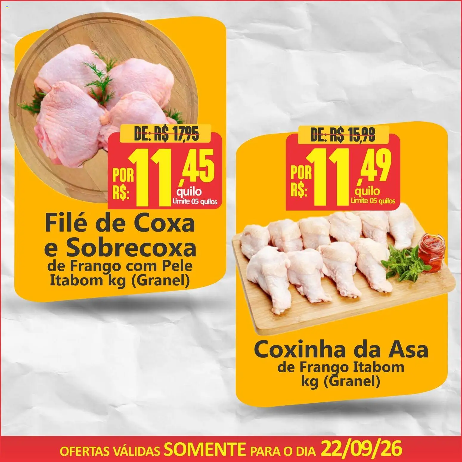 Big Supermercados Folheto - válido de 22/09/2026 | Página: 2 | Produtos: Sobrecoxa de frango, Asa de frango, Frango