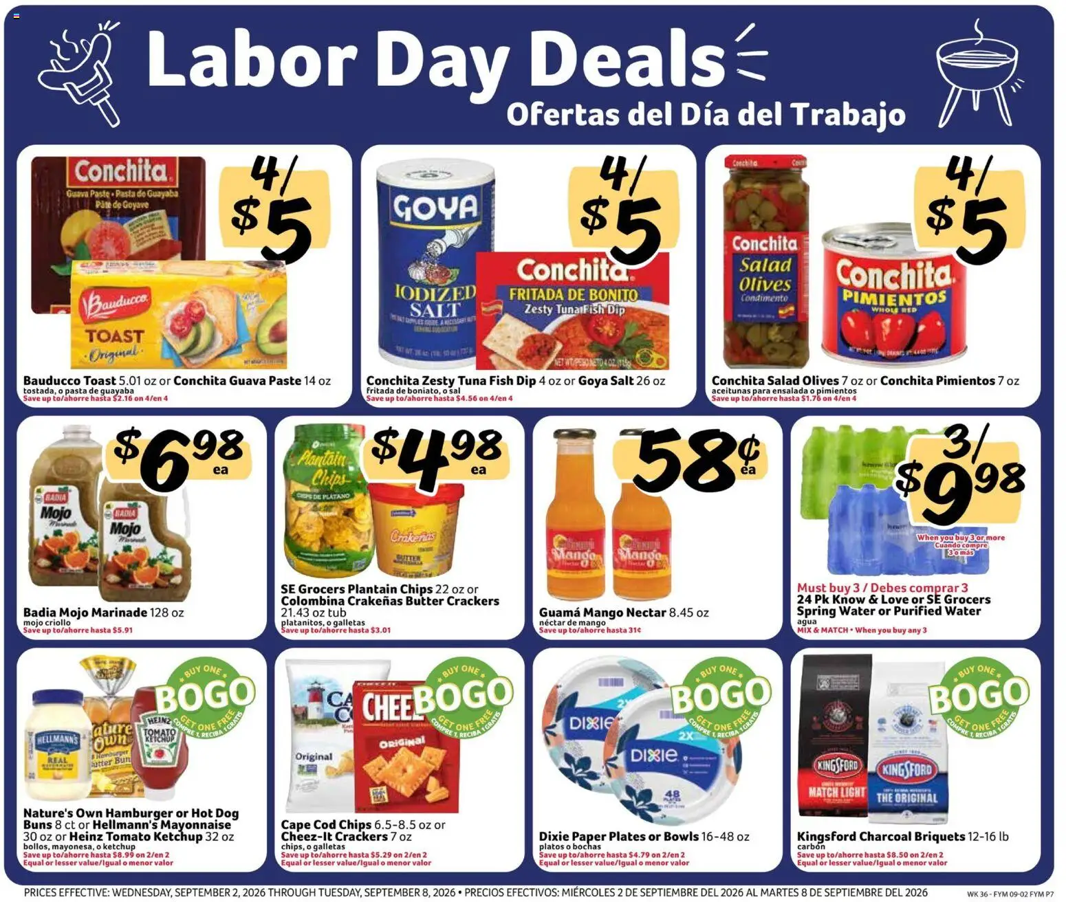Fresco y Más Weekly Ad - valid from 09/02/2026 | Page: 7 | Products: Crackers, Fish, Ketchup, Tomato