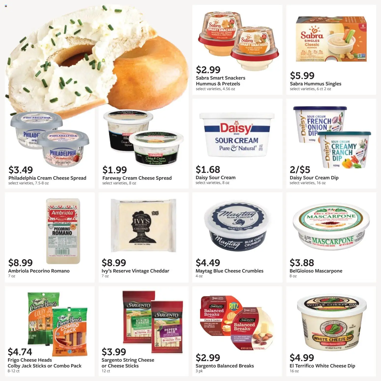 Fareway Monthly Ad - valid from 08/03/2026 | Page: 28 | Products: Cheese, Sour cream, Pepper, Onion