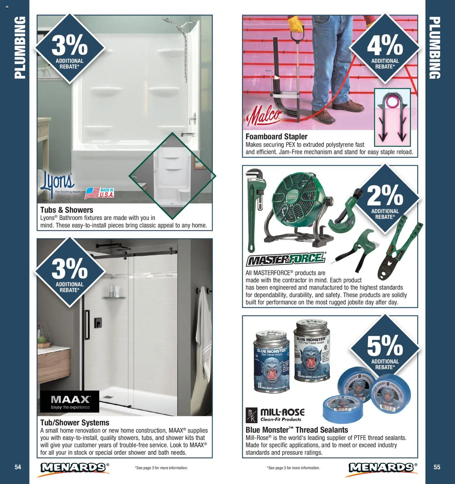 Menards Contractor Catalog - valid from 01/01/2026 | Page: 28 | Products: Sealant, Pipe, Shower, Stapler