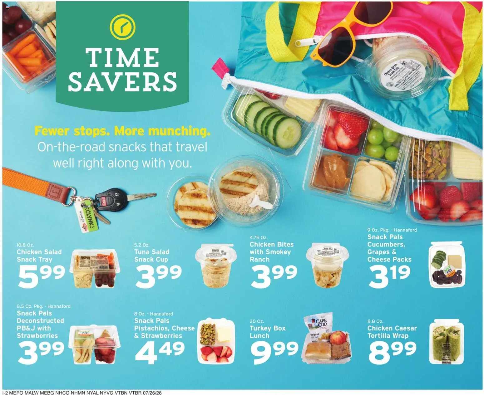 Hannaford Weekly Ad - valid from 07/26/2026 | Page: 10 | Products: Box, Strawberries, Salad, Grapes