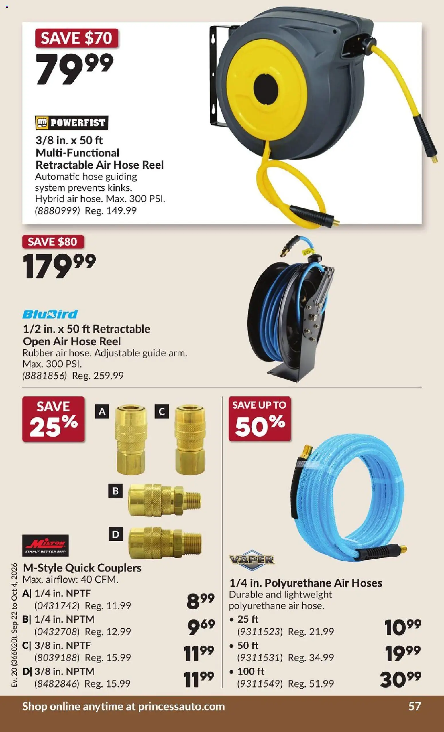 Princess Auto flyer valid from Sep 22, 2026 | Page: 62