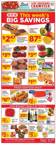 Preview of H-E-B weekly ads valid from 20.05.2026