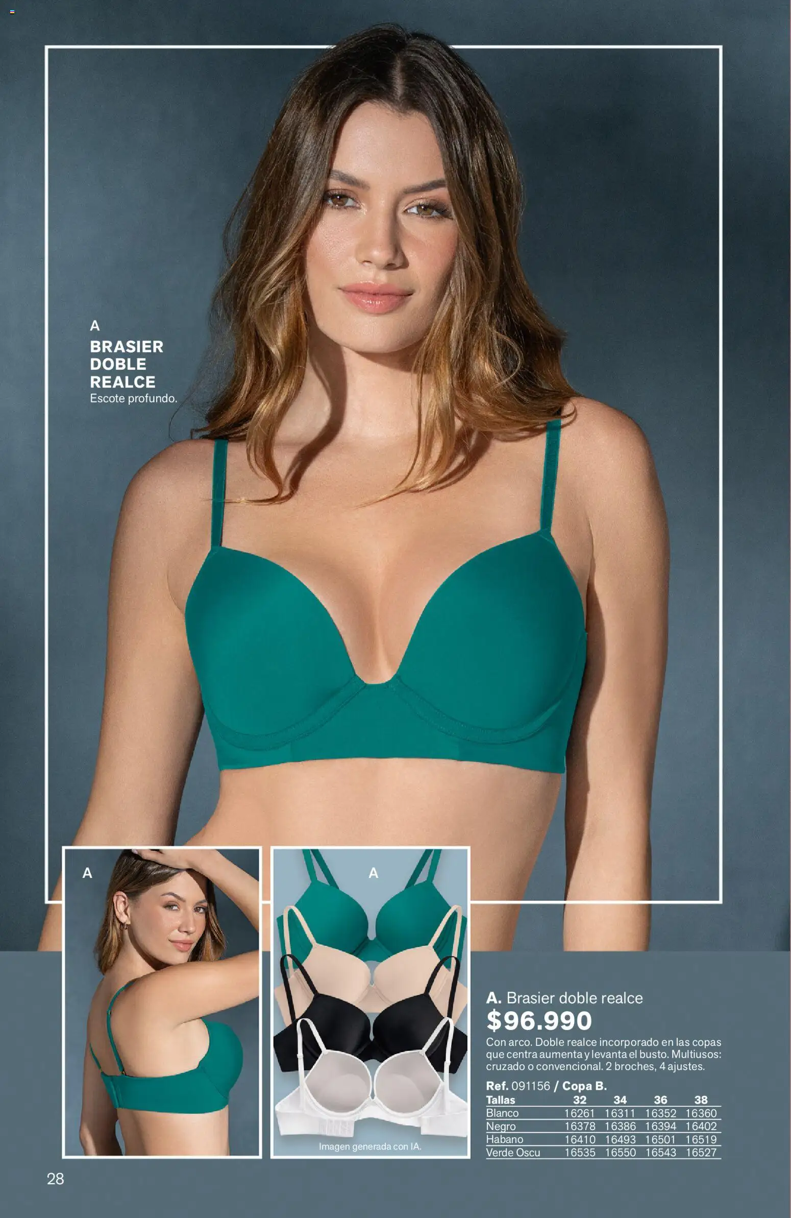 Leonisa revista - valida desde el 24/08/2026 | Página: 28 | Productos: Brasier