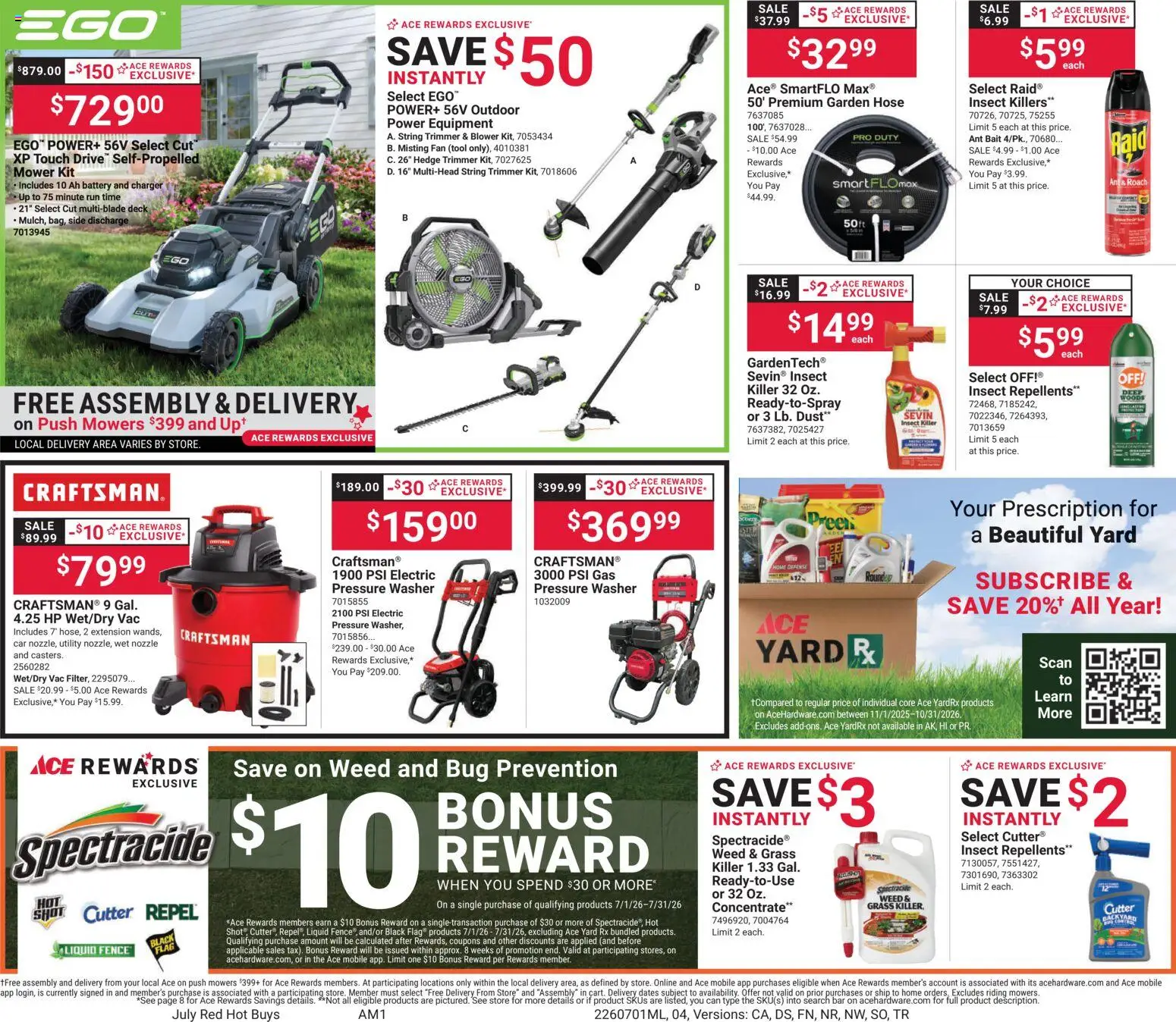ACE Hardware Weekly Ad - valid from 07/01/2026 | Page: 4 | Products: Charger, Cutter, Fan, Bait