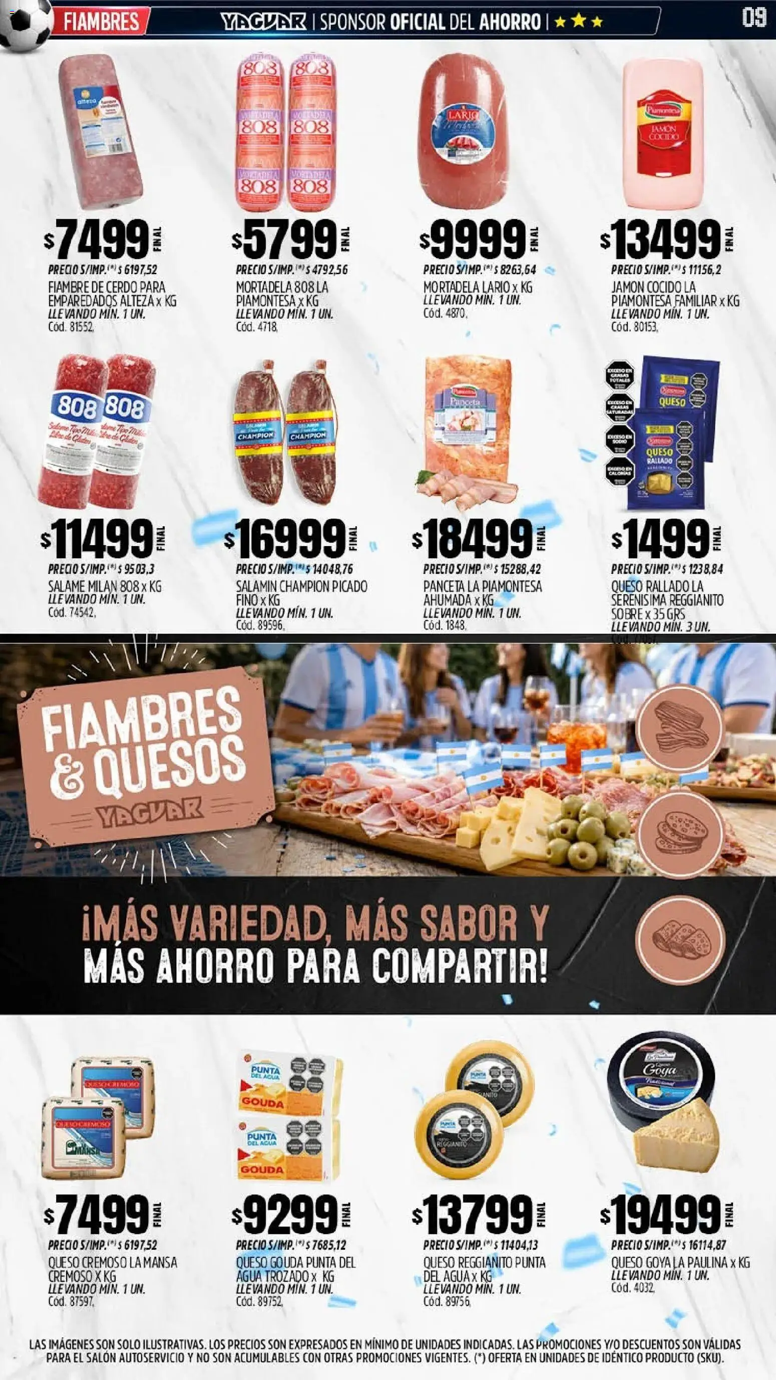 Yaguar - Oferta Semanal Parque Chacabuco │ válido desde el 01.06.2026 | Página: 9 | Productos: Sobre, Agua, Salame, Cerdo
