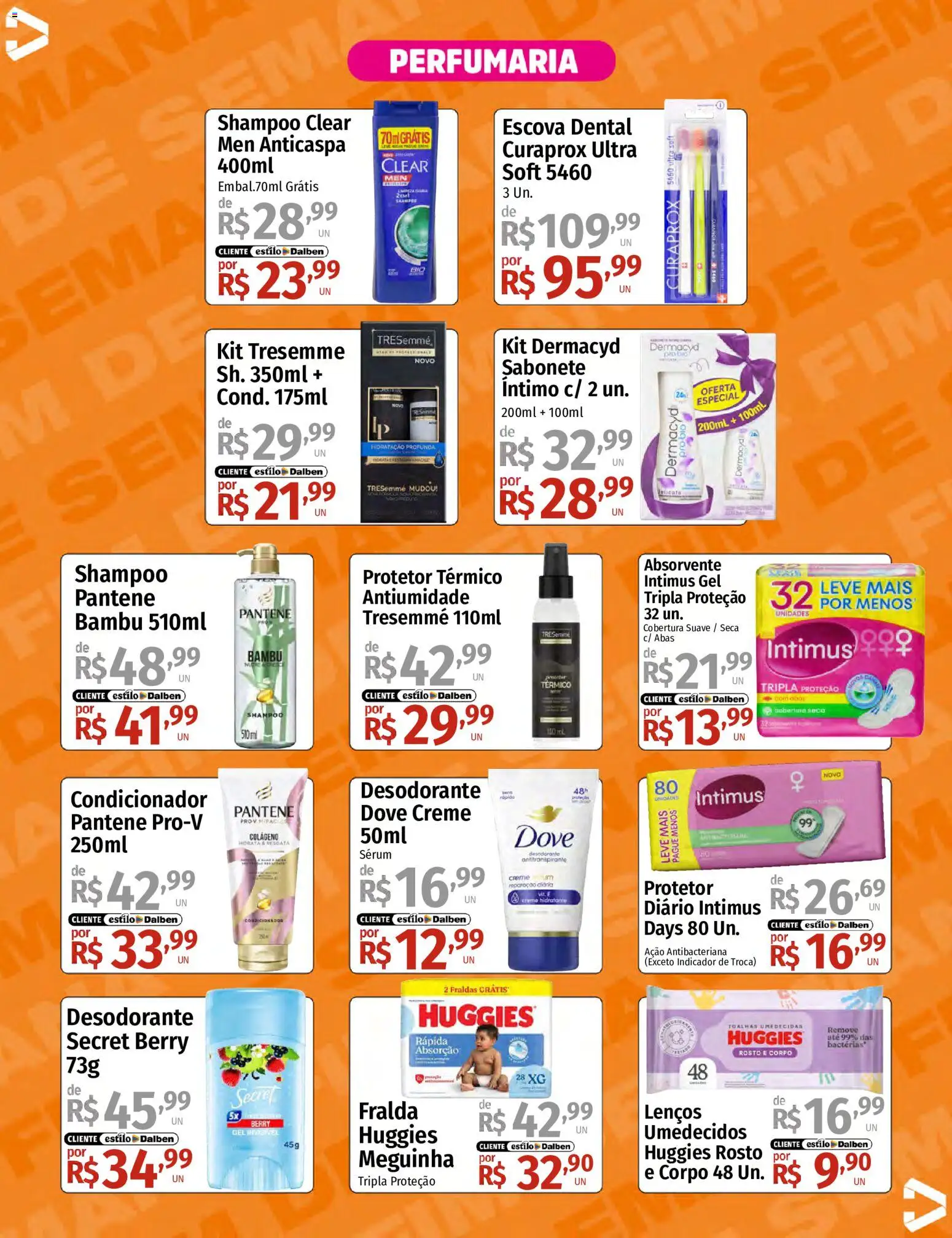 Supermercado Dalben Folheto - válido de 04/09/2026 | Página: 14 | Produtos: Condicionador, Escova, Sérum, Sabonete