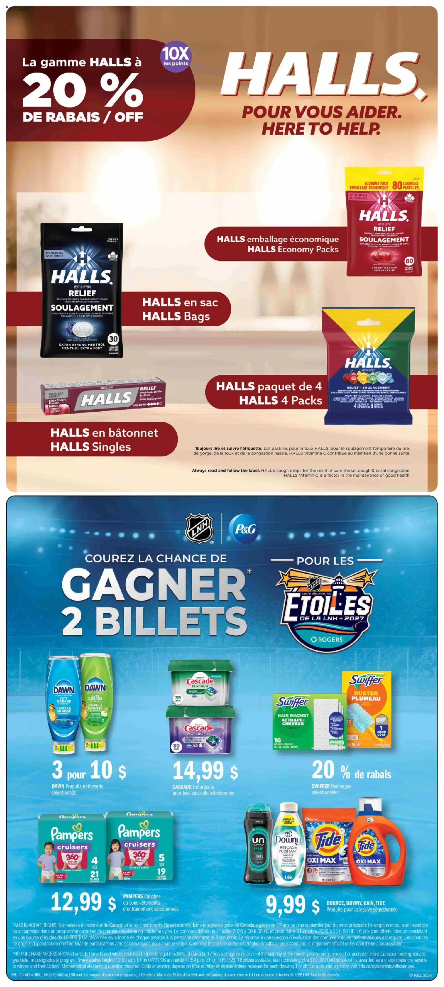 Jean Coutu flyer valid from Oct 1, 2026 | Page: 12 | Products: Cough drops, Bag