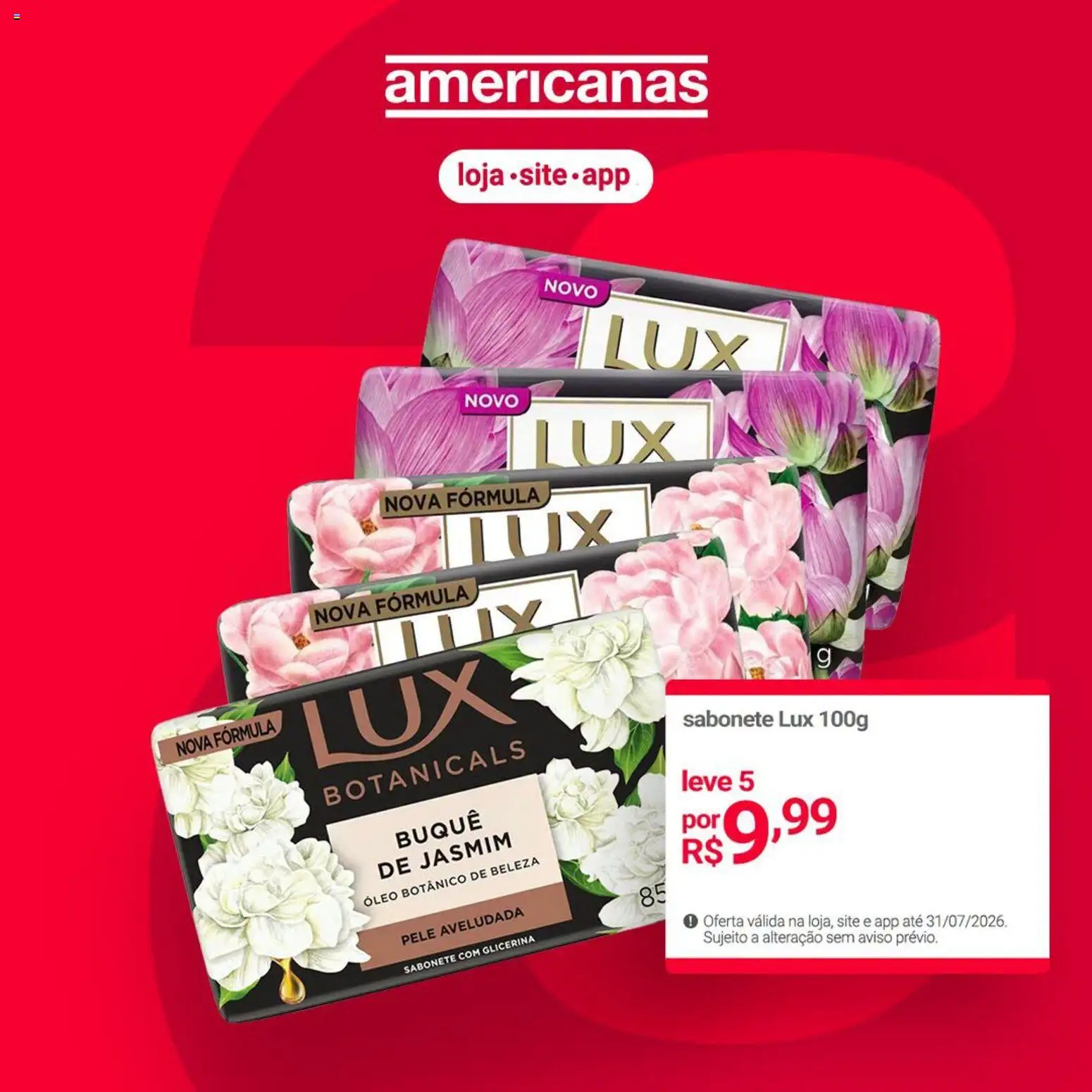 Lojas Americanas Folheto - válido de 07/07/2026 | Página: 1