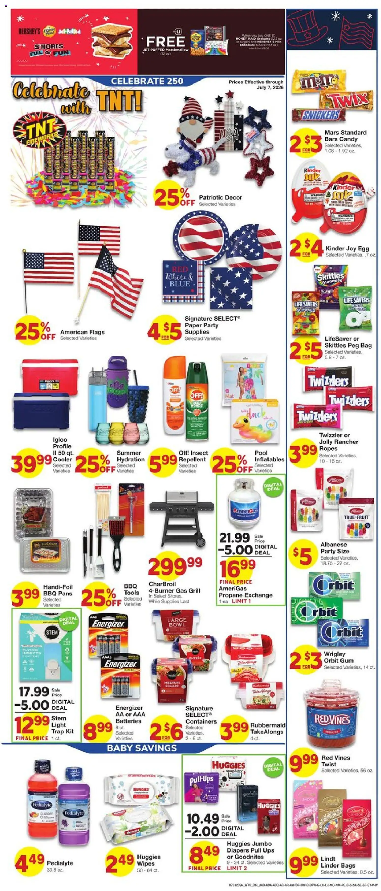 United Supermarkets Weekly Ad - valid from 07/01/2026 | Page: 9 | Products: Milk, Bag, UPS, Grill